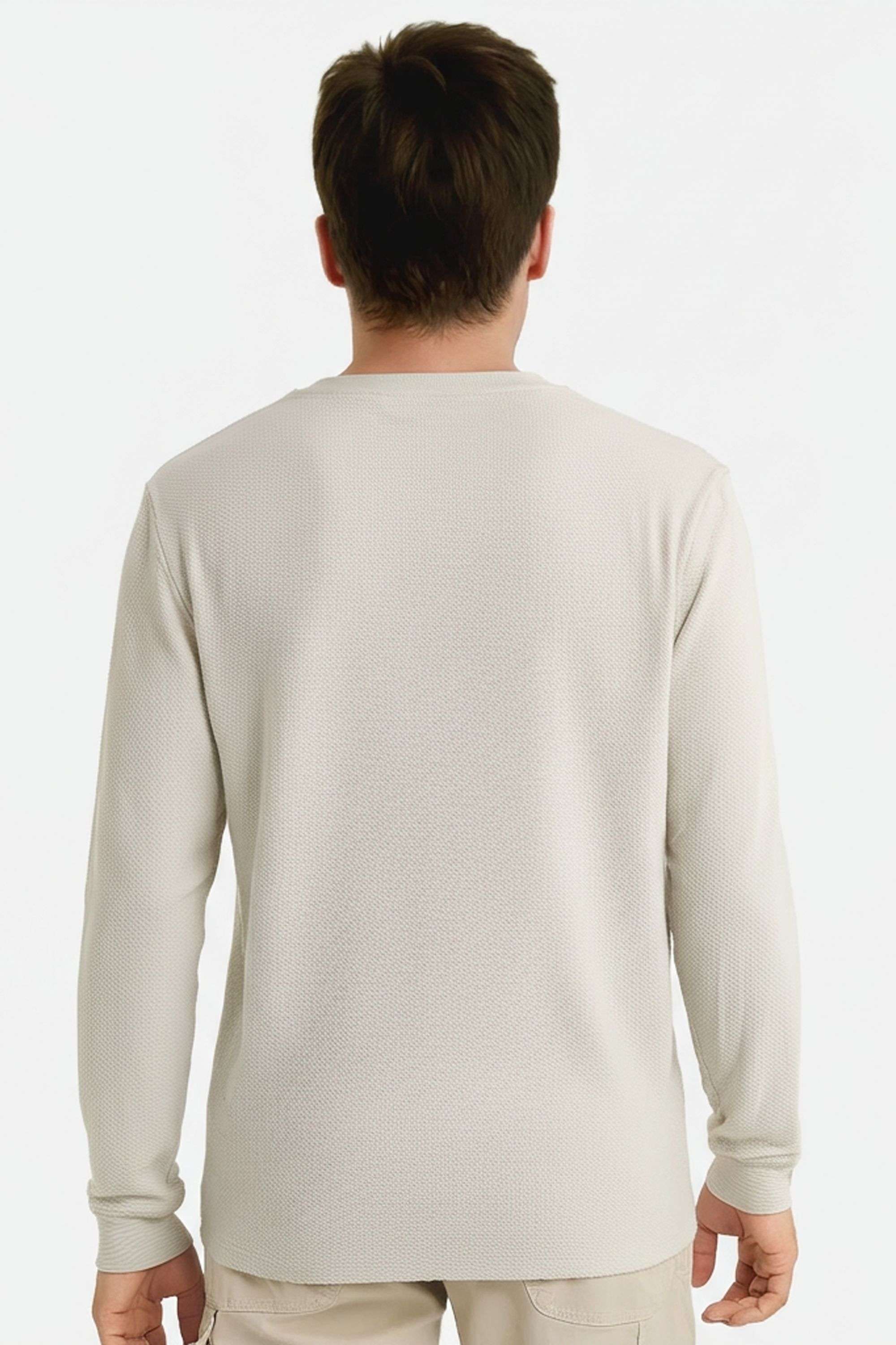 Solid-Blended-Fabric-Round-Neck-Men-s-Sweatshirt