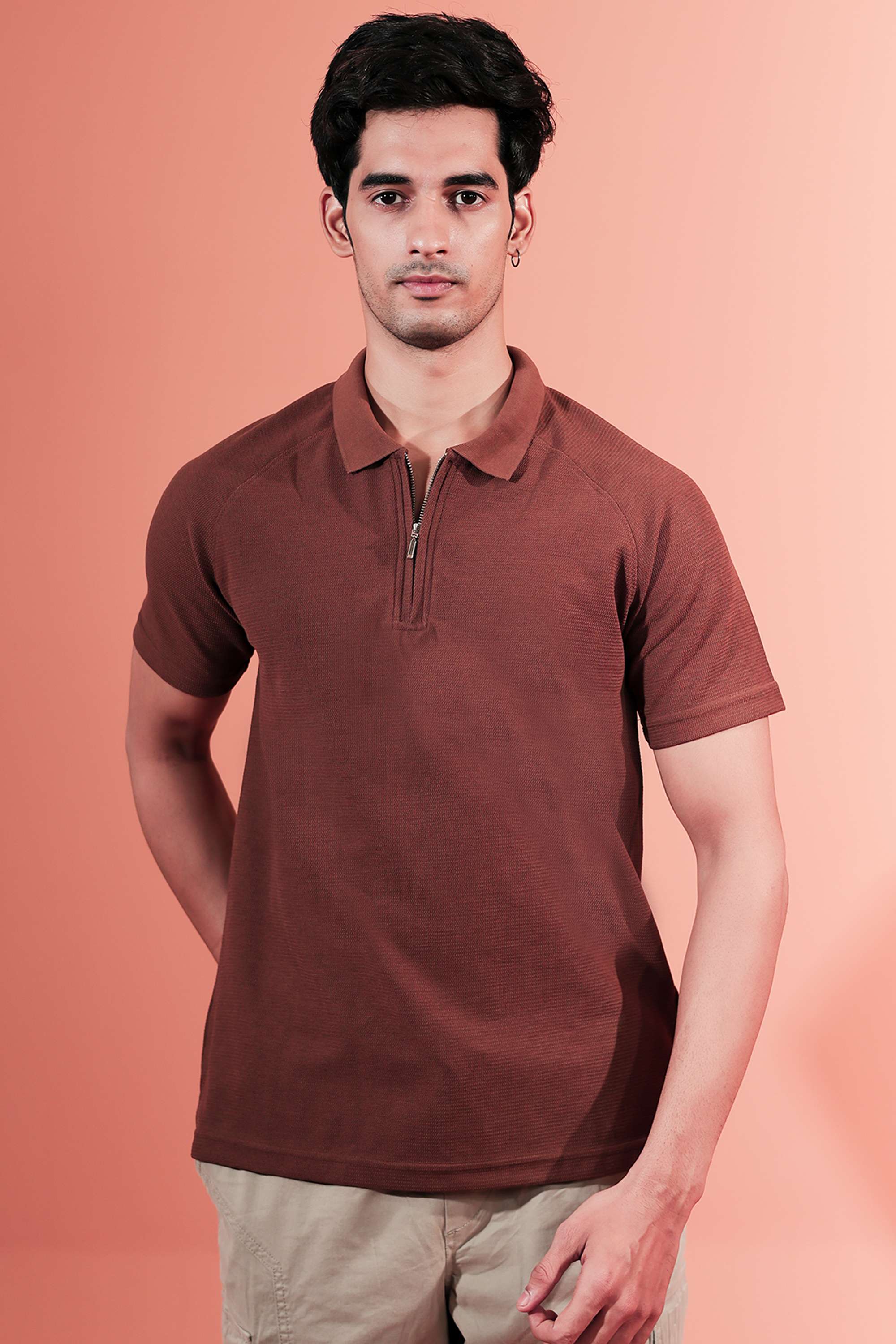 Blended-Fabric-Regular-Fit-Men-T-Shirt