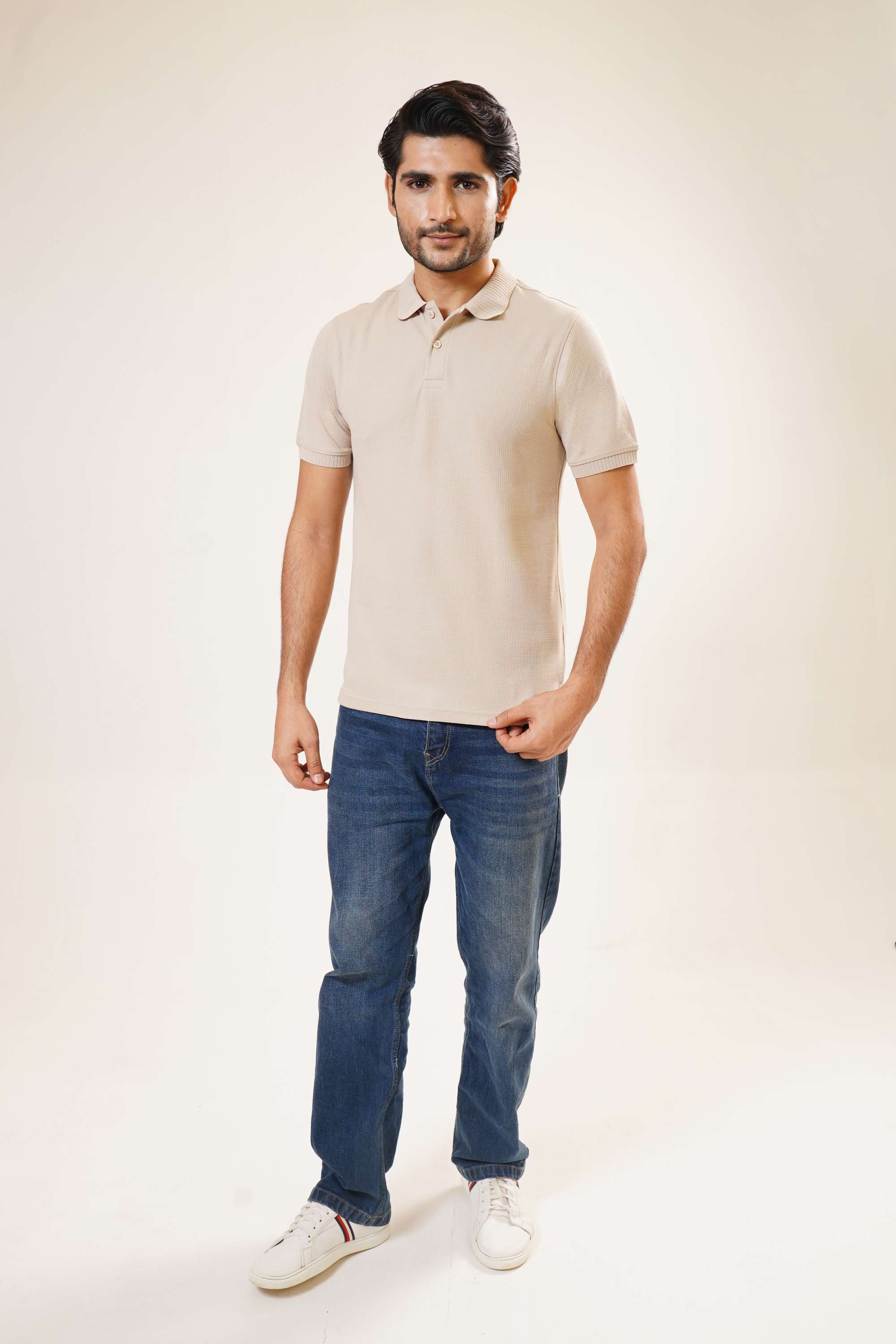 Solid-Blended-Fabric-Men-Casual-Wear-T-Shirt