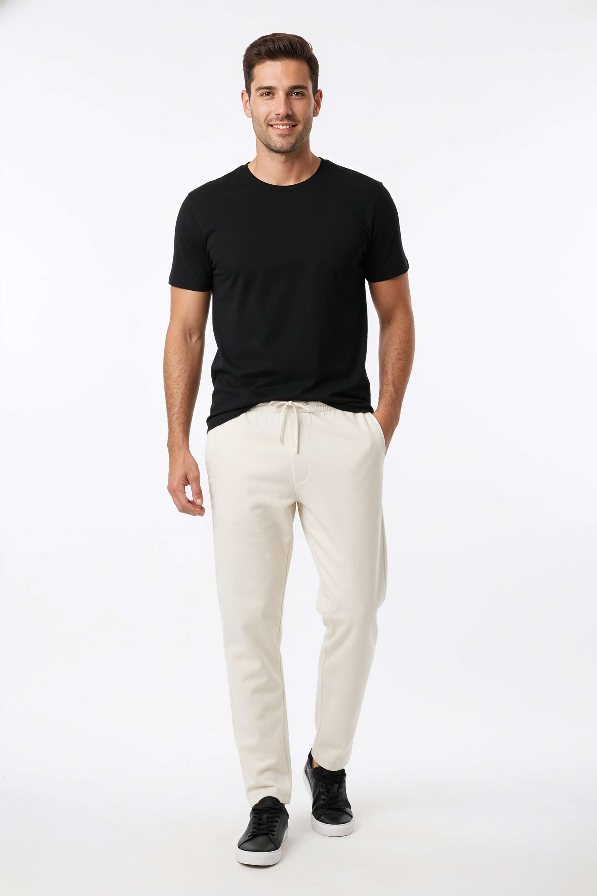 Solid-Cotton-Blend-Regular-Fit-Men-Trousers