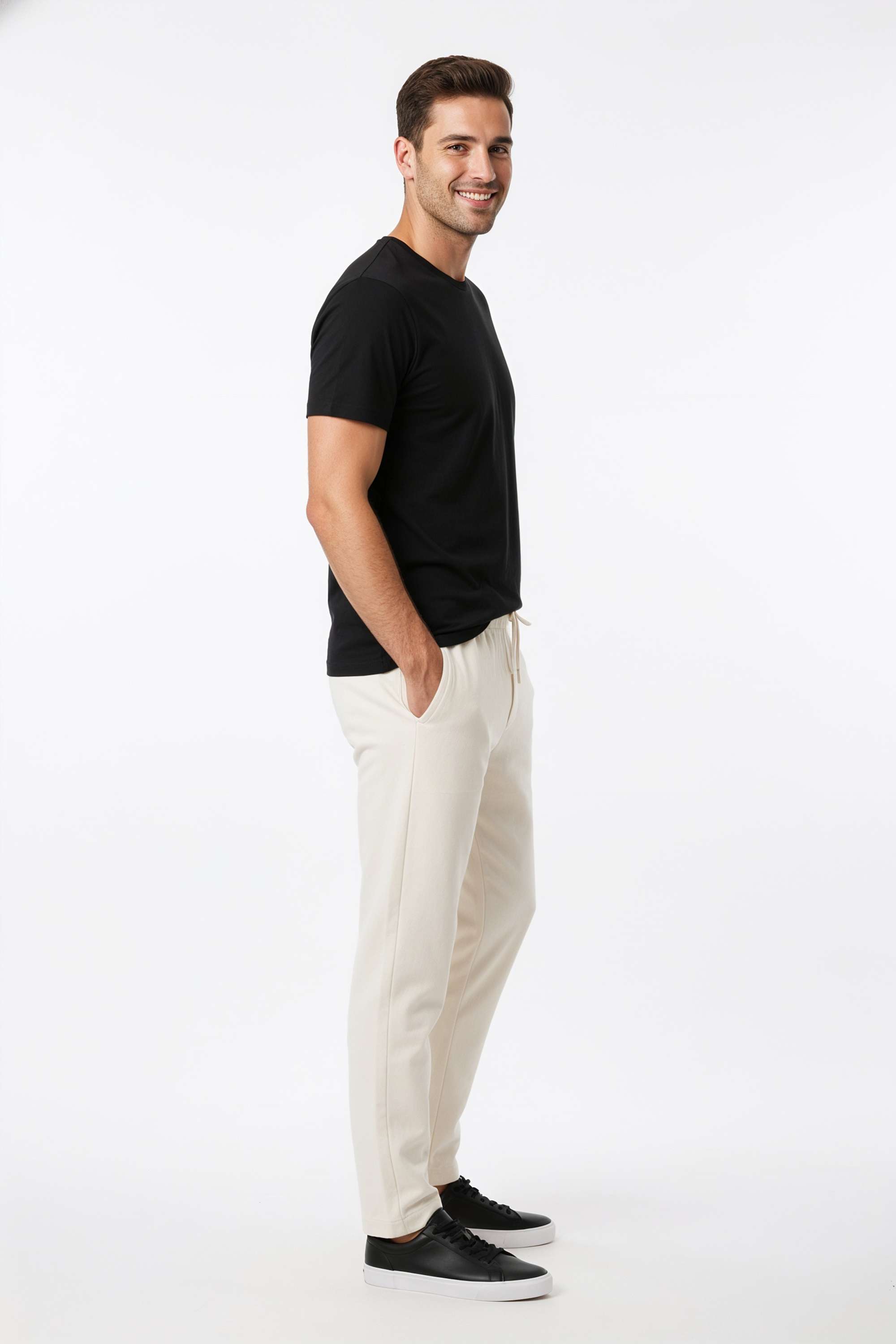 Solid-Cotton-Blend-Regular-Fit-Men-Trousers