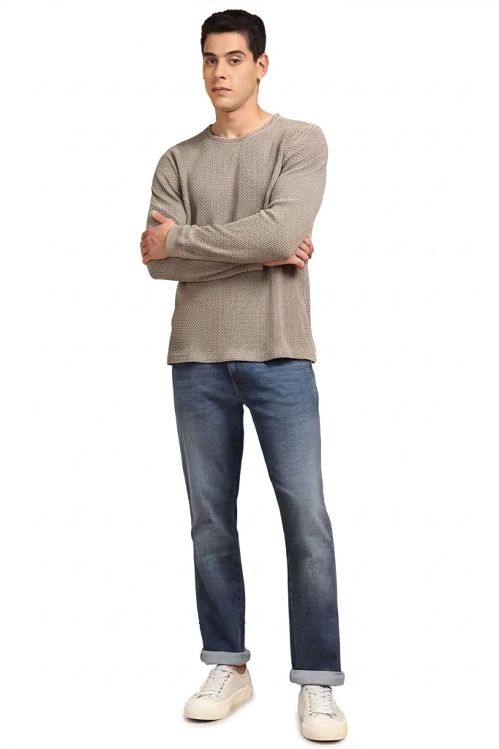 Printed-Blended-Fabric-Round-Neck-Men-s-Sweatshirt