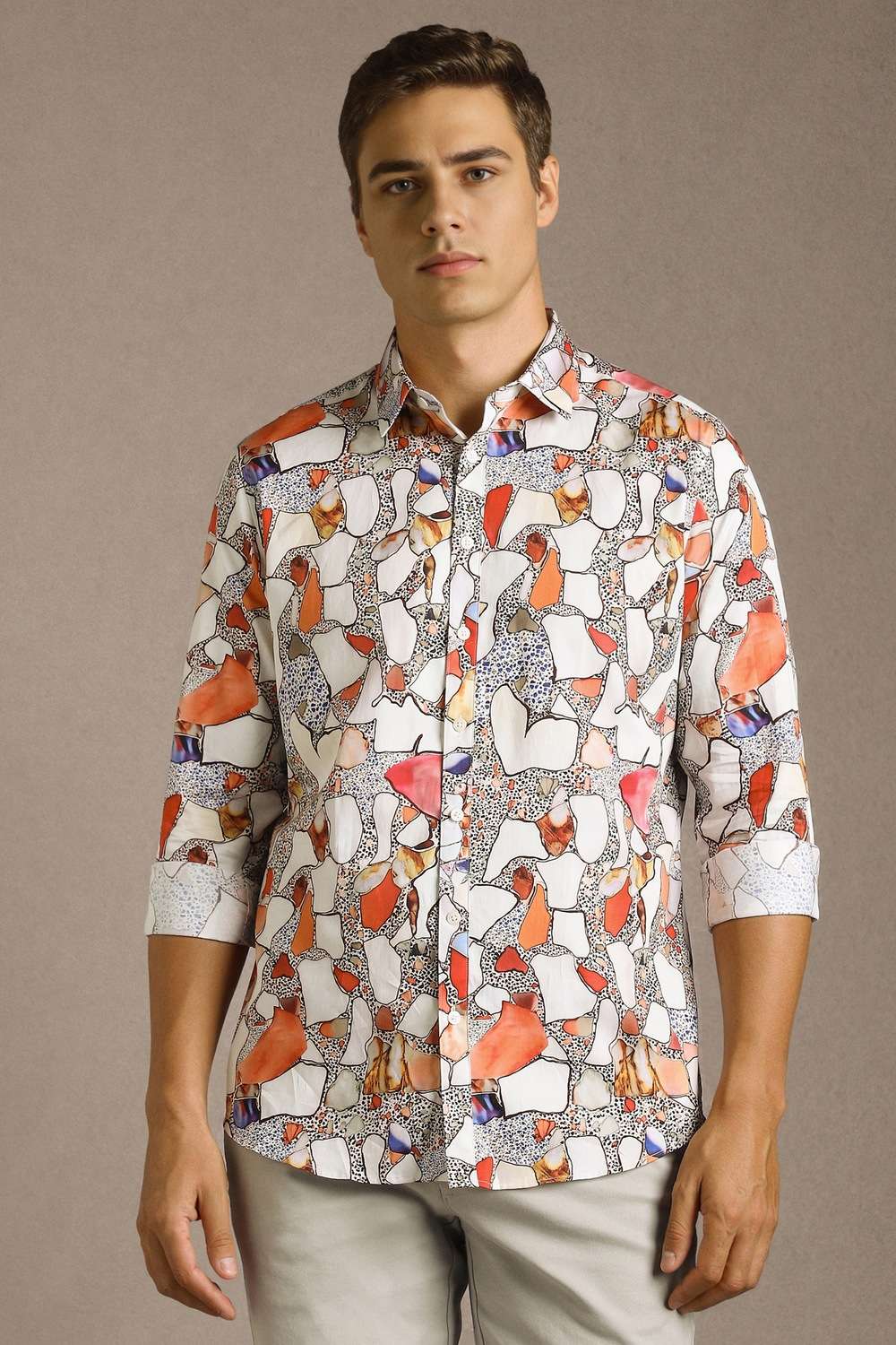 Printed-Cotton-Slim-Fit-Men-Casual-Wear-Shirt