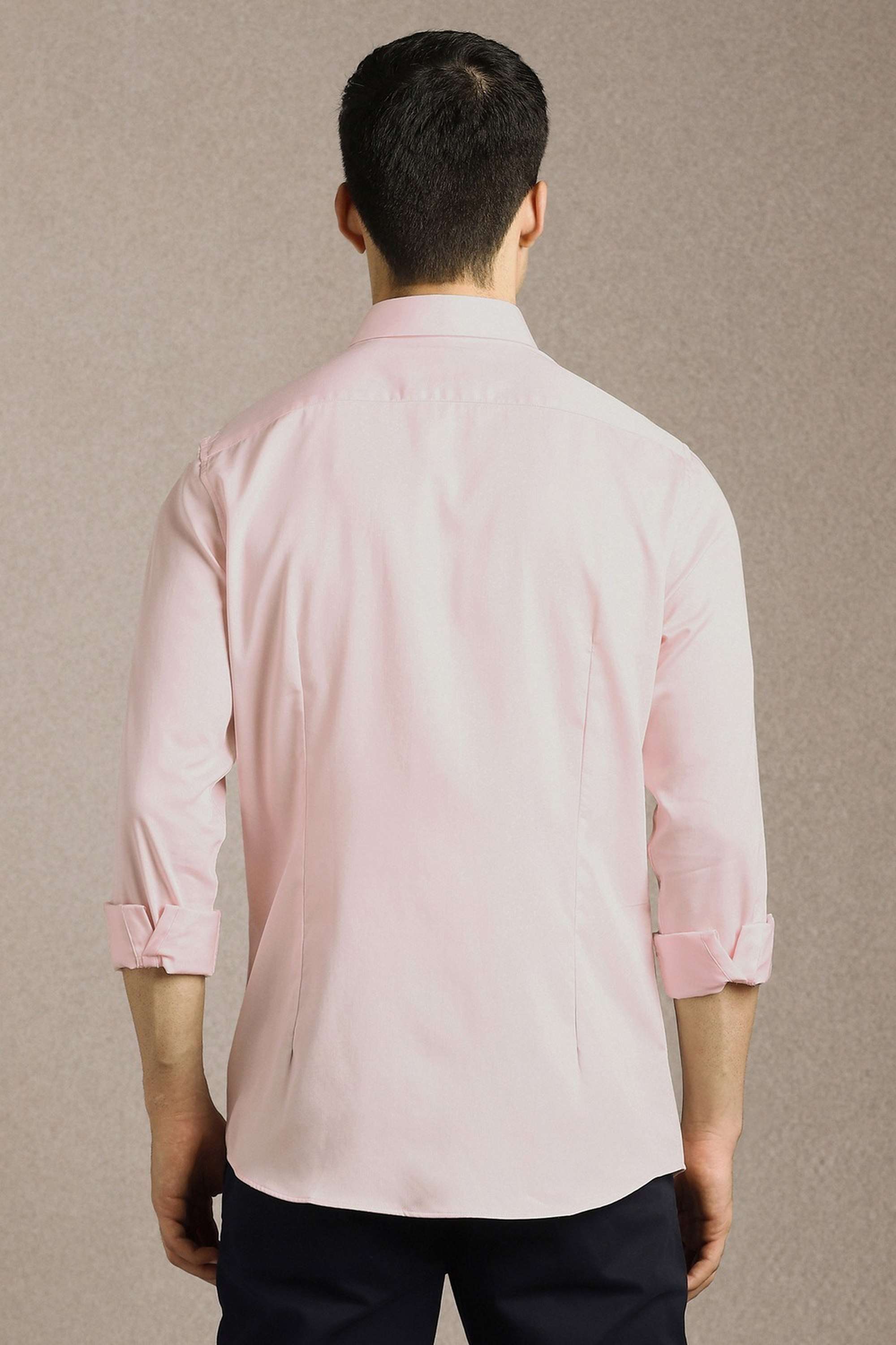 Solid-Cotton-Slim-Fit-Men-s-Casual-Shirt