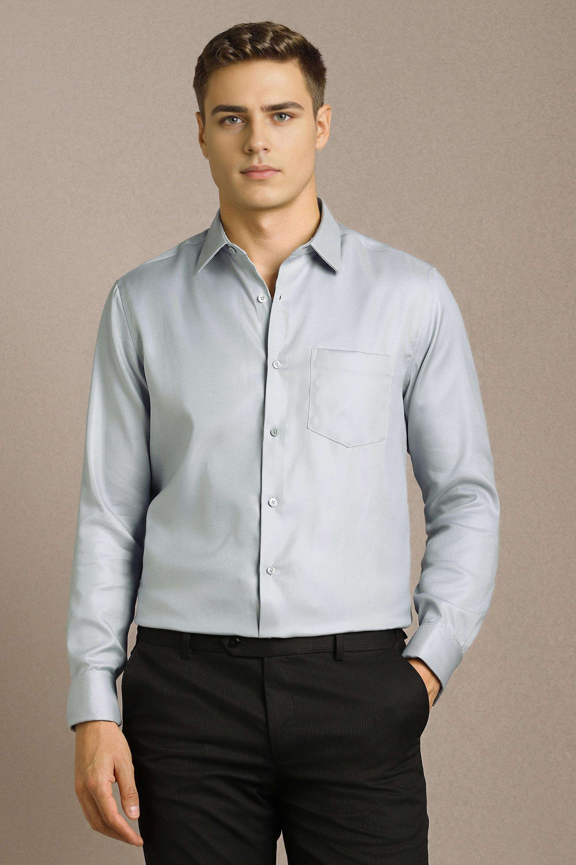 Solid-Cotton-Regular-Fit-Men-Formal-Shirt
