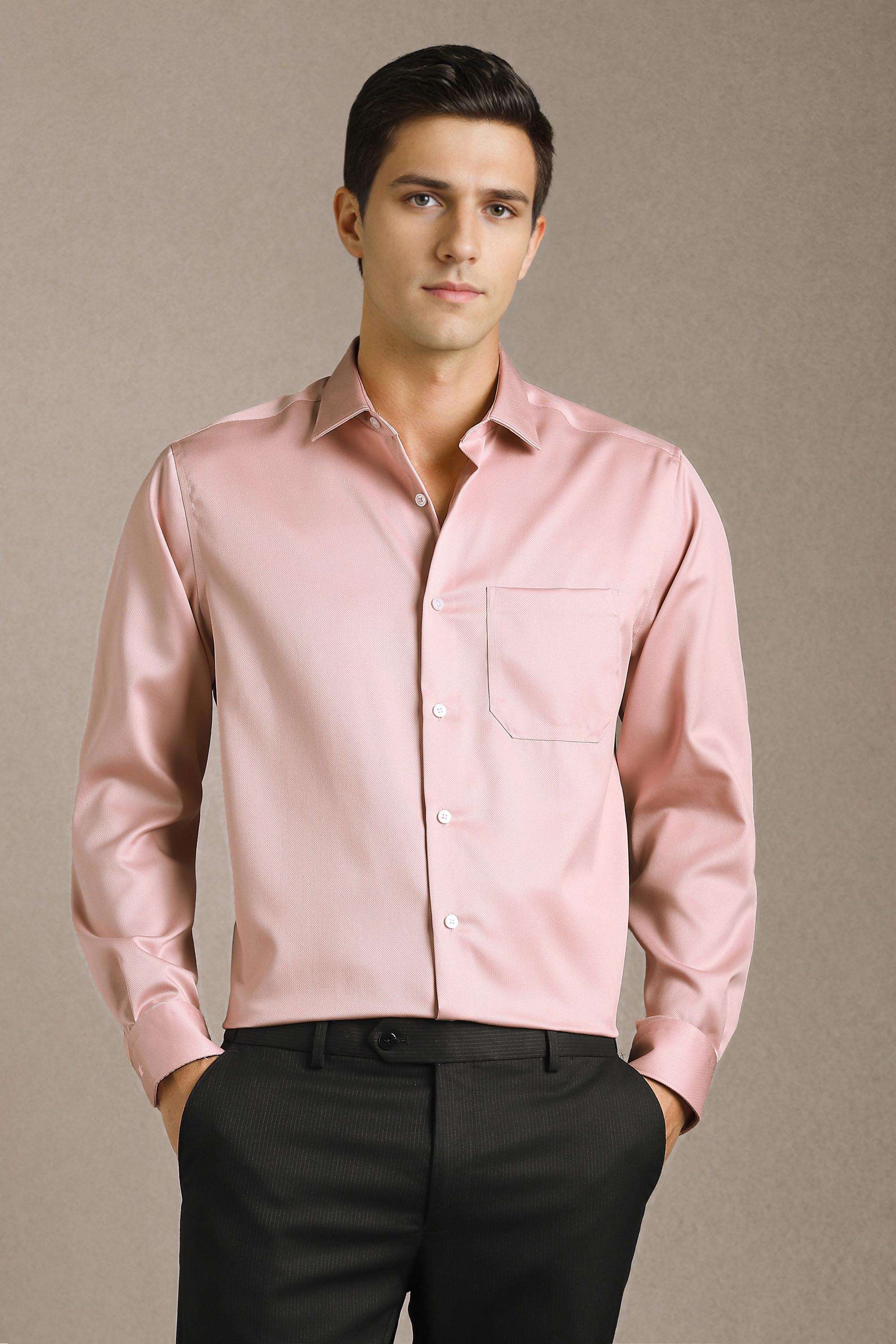 Solid-Cotton-Regular-Fit-Men-Formal-Shirt