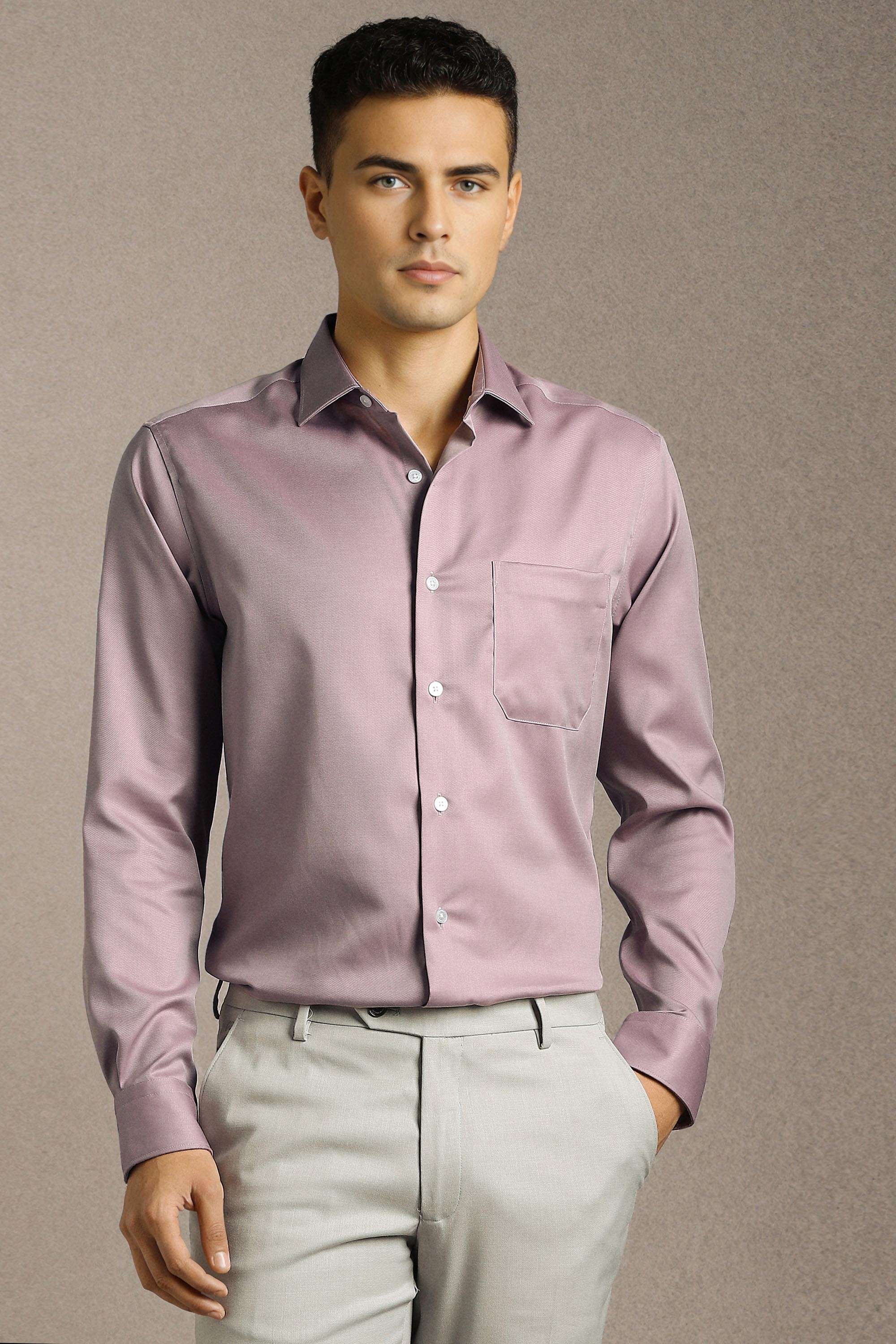 Solid-Cotton-Regular-Fit-Men-Formal-Shirt