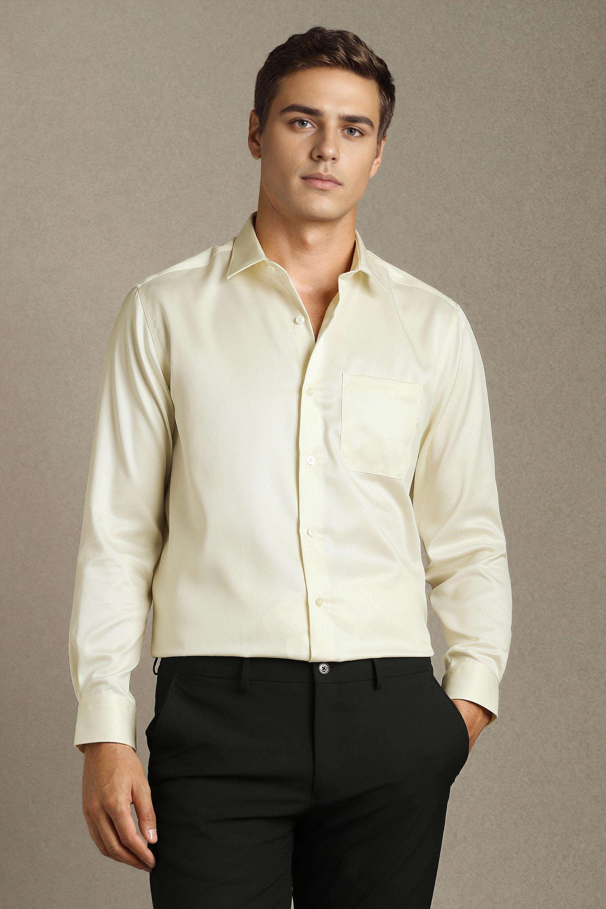 Solid-Cotton-Regular-Fit-Men-Formal-Shirt