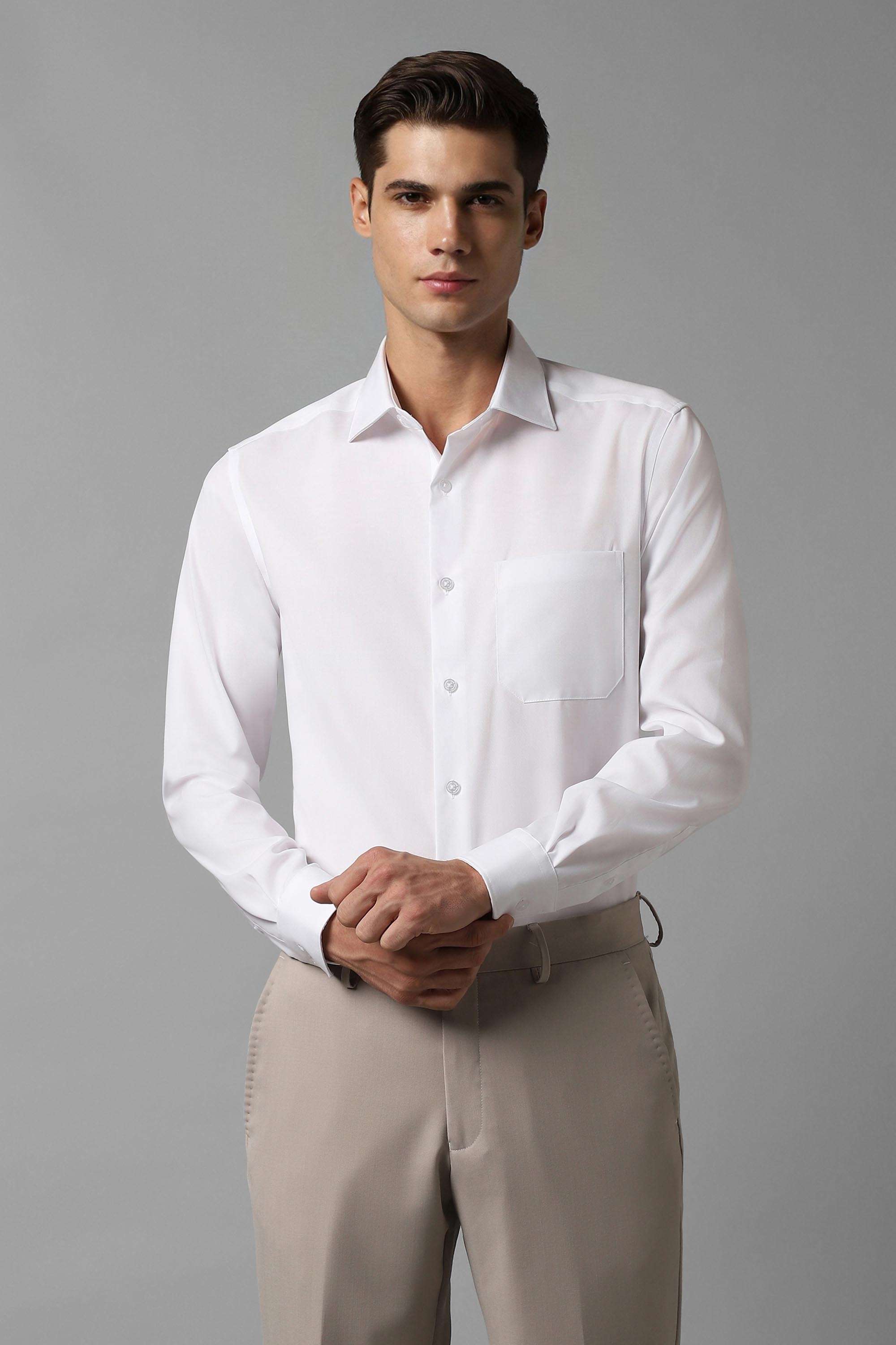 Solid-Cotton-Regular-Fit-Men-Formal-Shirt