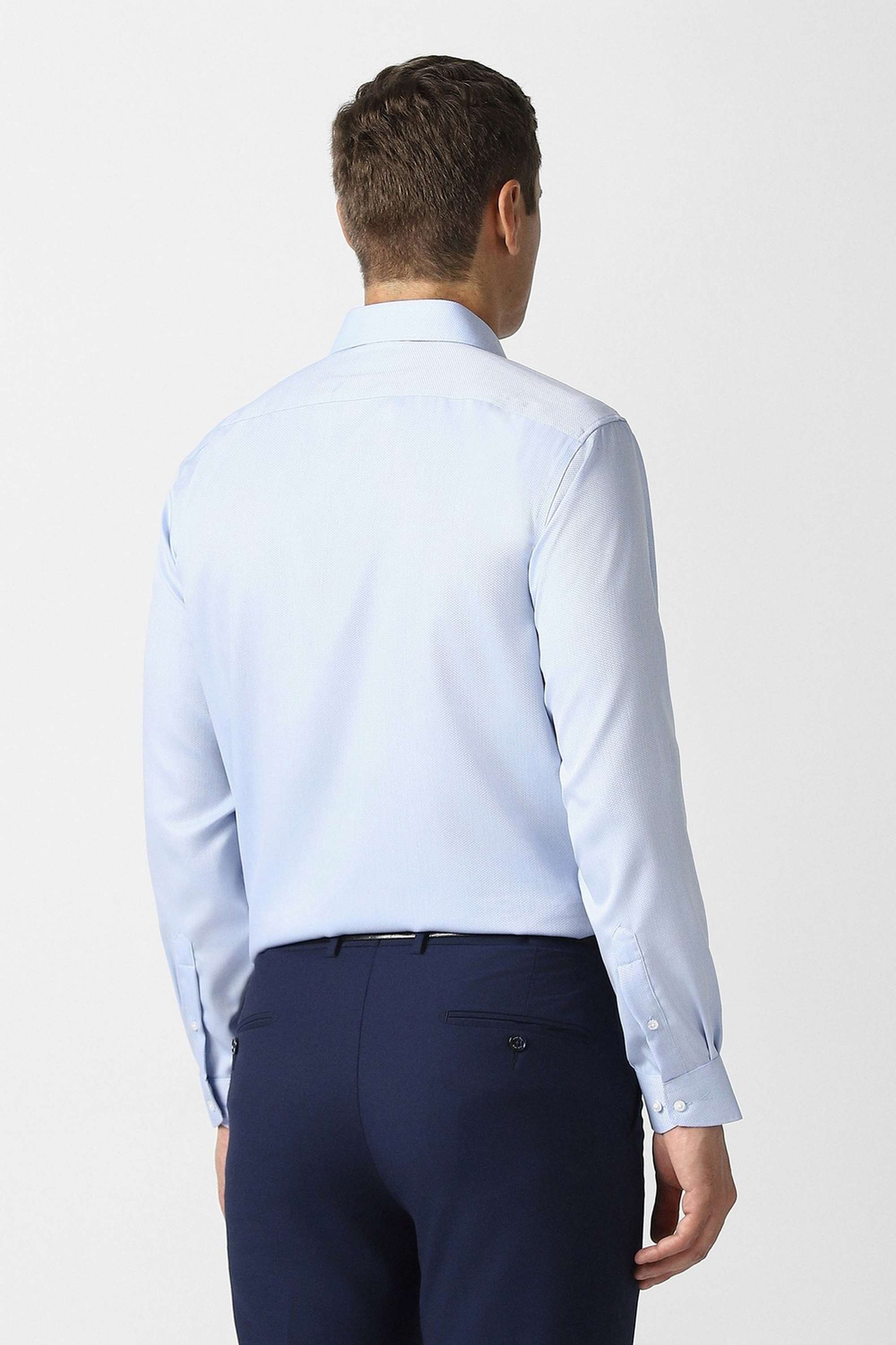 Textured-Collared-Cotton-Men-Formal-Wear-Shirt