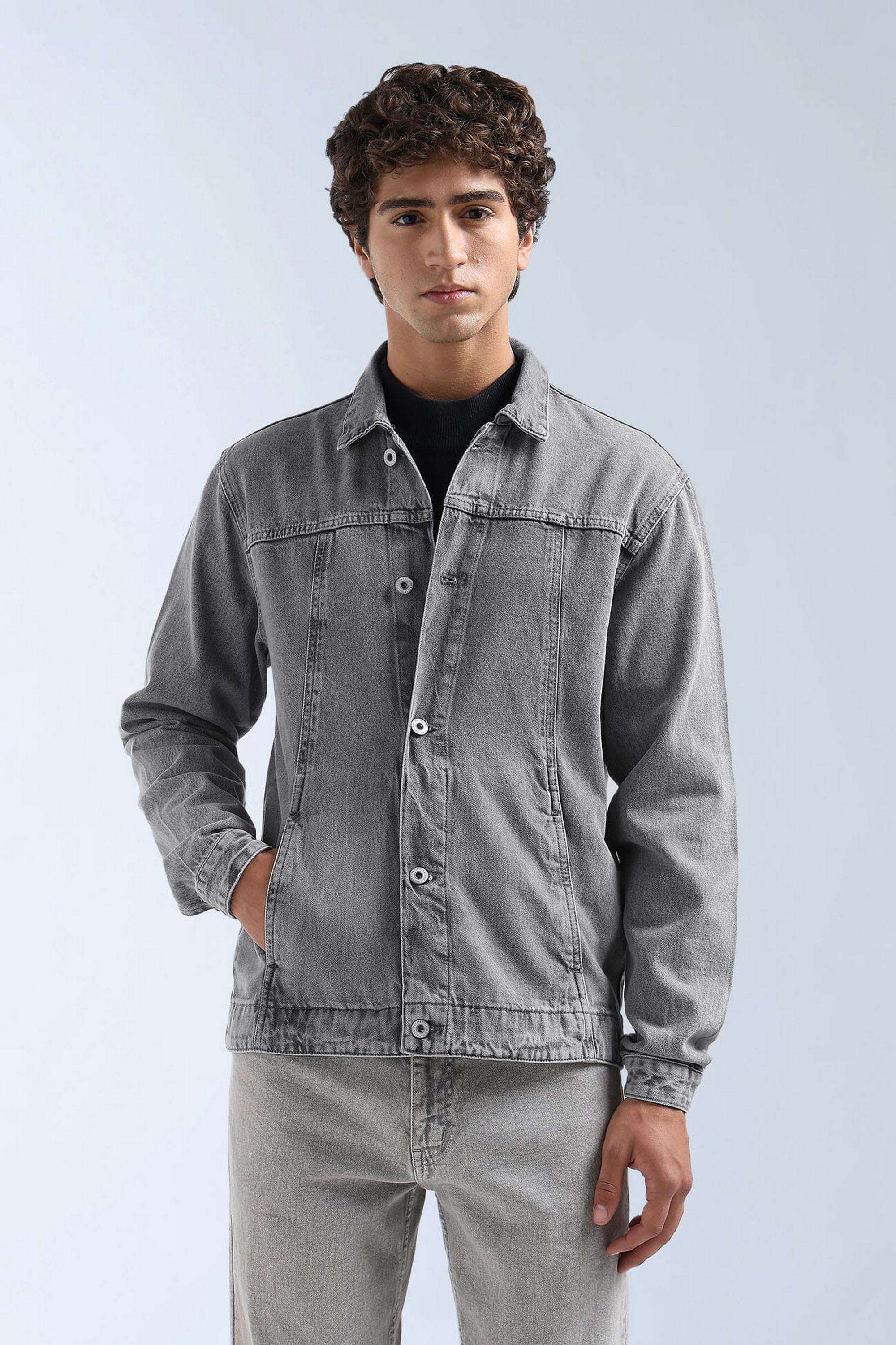Solid-Cotton-Regular-Fit-Men-s-Jacket