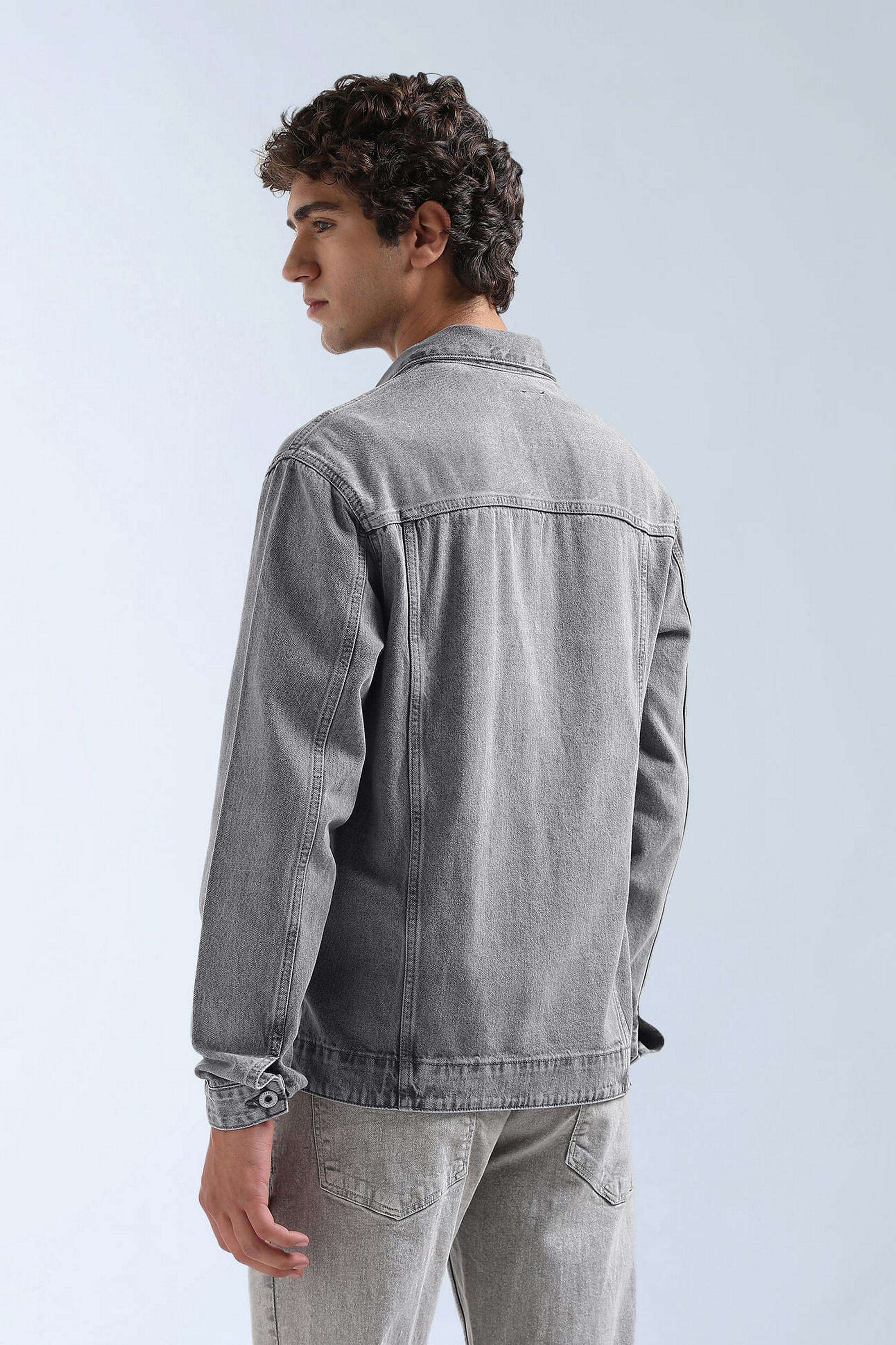 Solid-Cotton-Regular-Fit-Men-s-Jacket