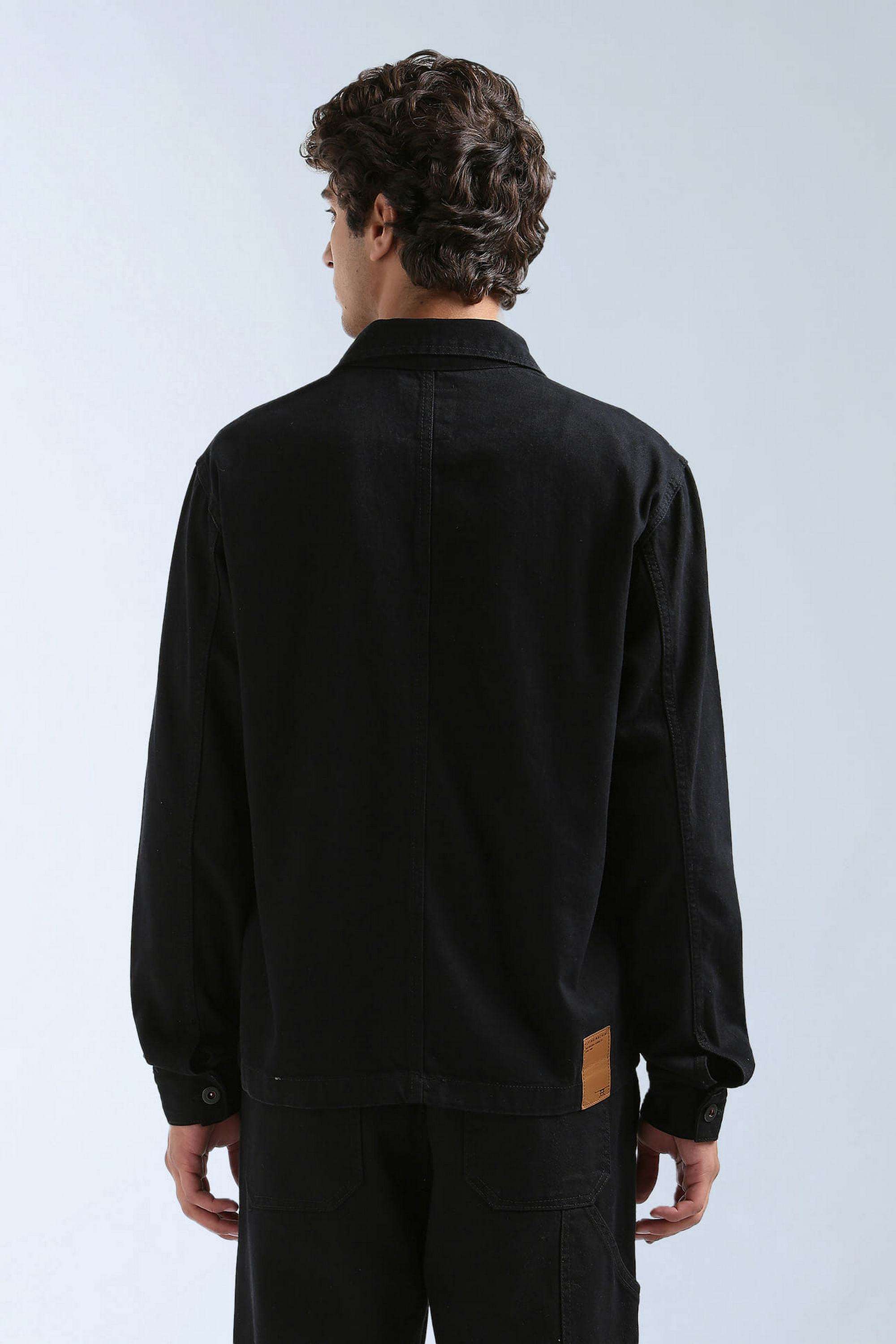 Solid-Cotton-Regular-Fit-Men-s-Jacket