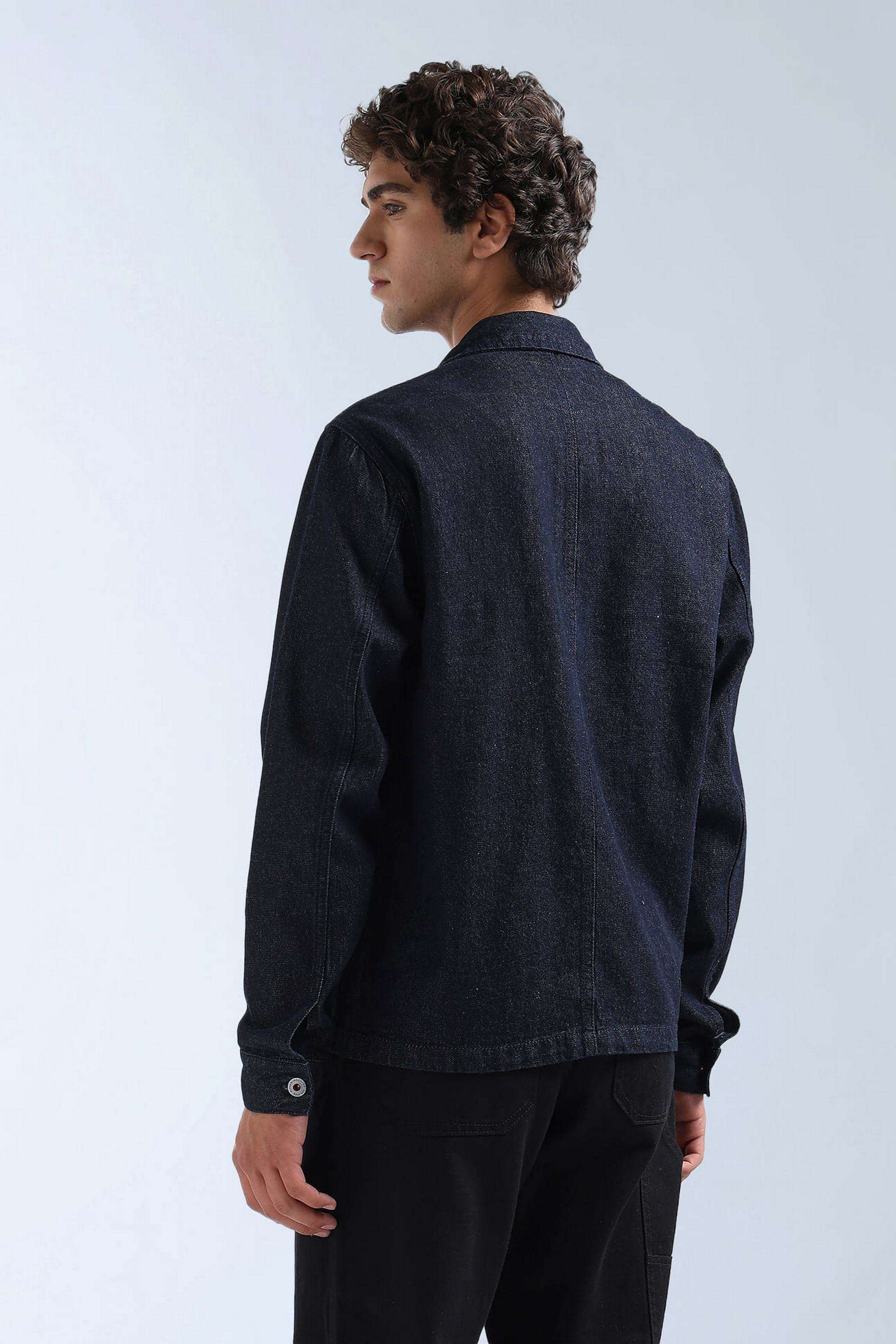 Solid-Cotton-Regular-Fit-Men-s-Jacket