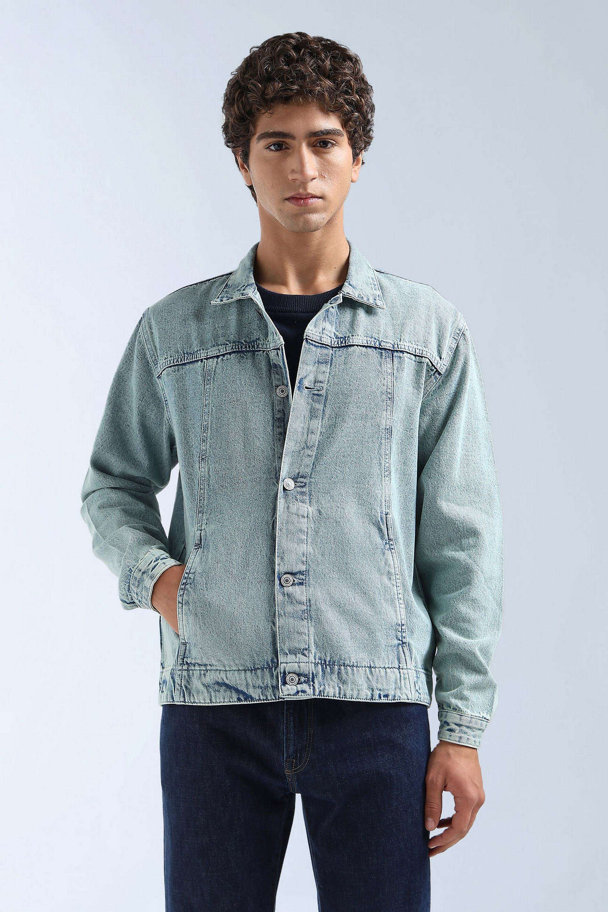 Solid-Cotton-Regular-Fit-Men-s-Jacket
