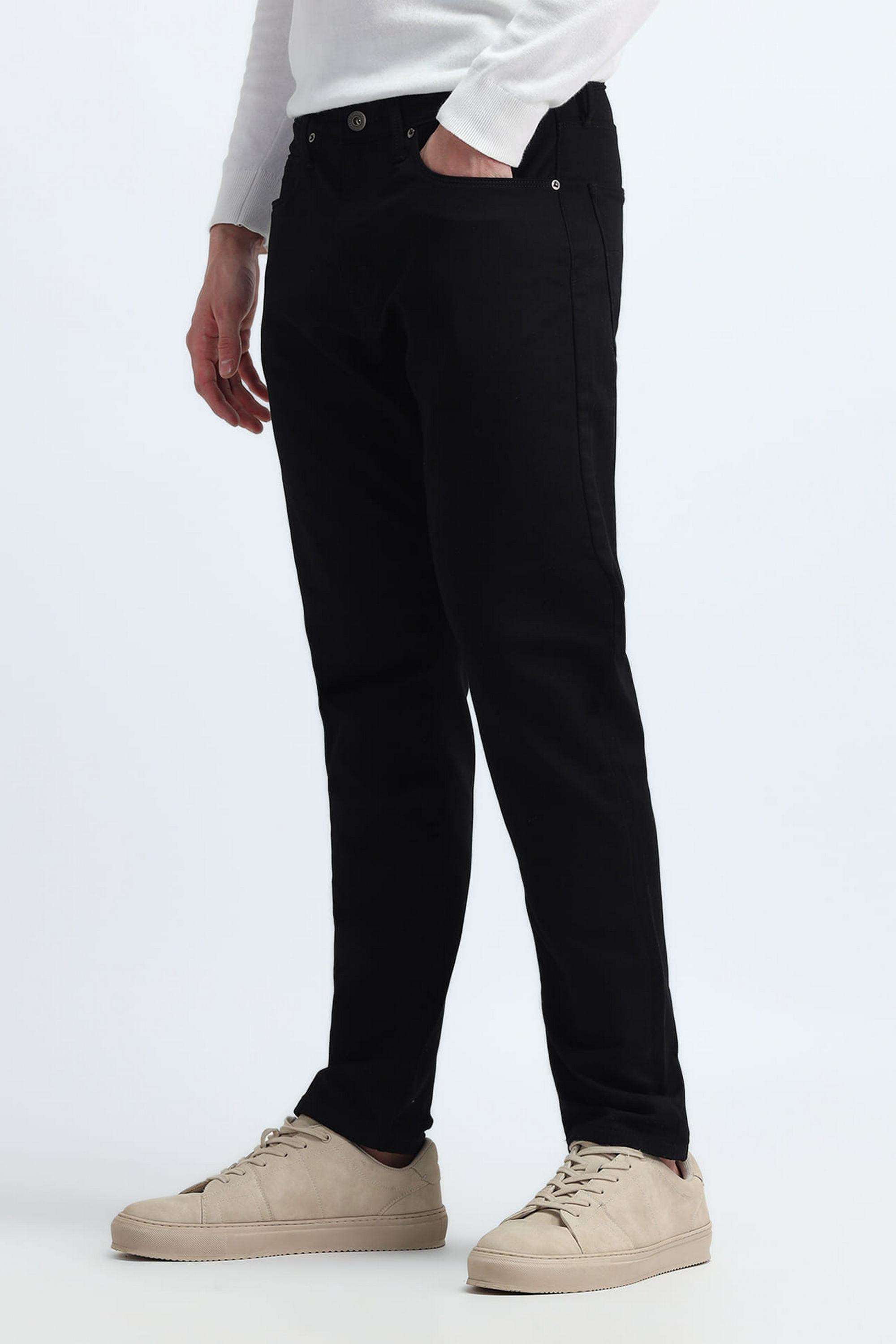 Solid-Cotton-Tapered-Fit-Men-s-Jeans