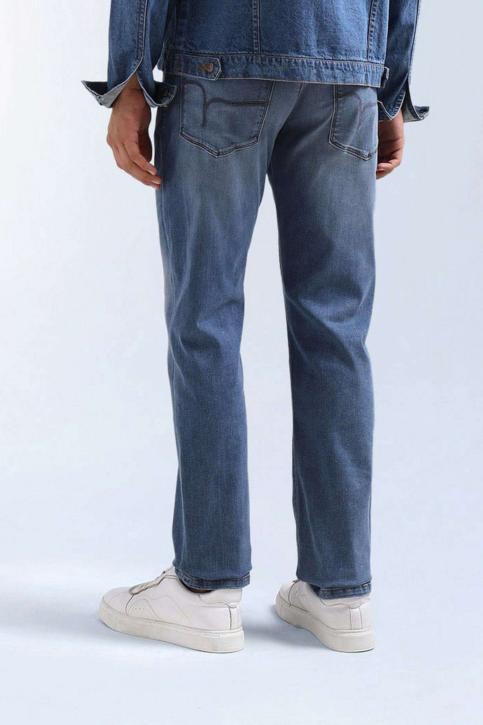 Solid-Cotton-Stretch-Straight-Fit-Men-s-Jeans