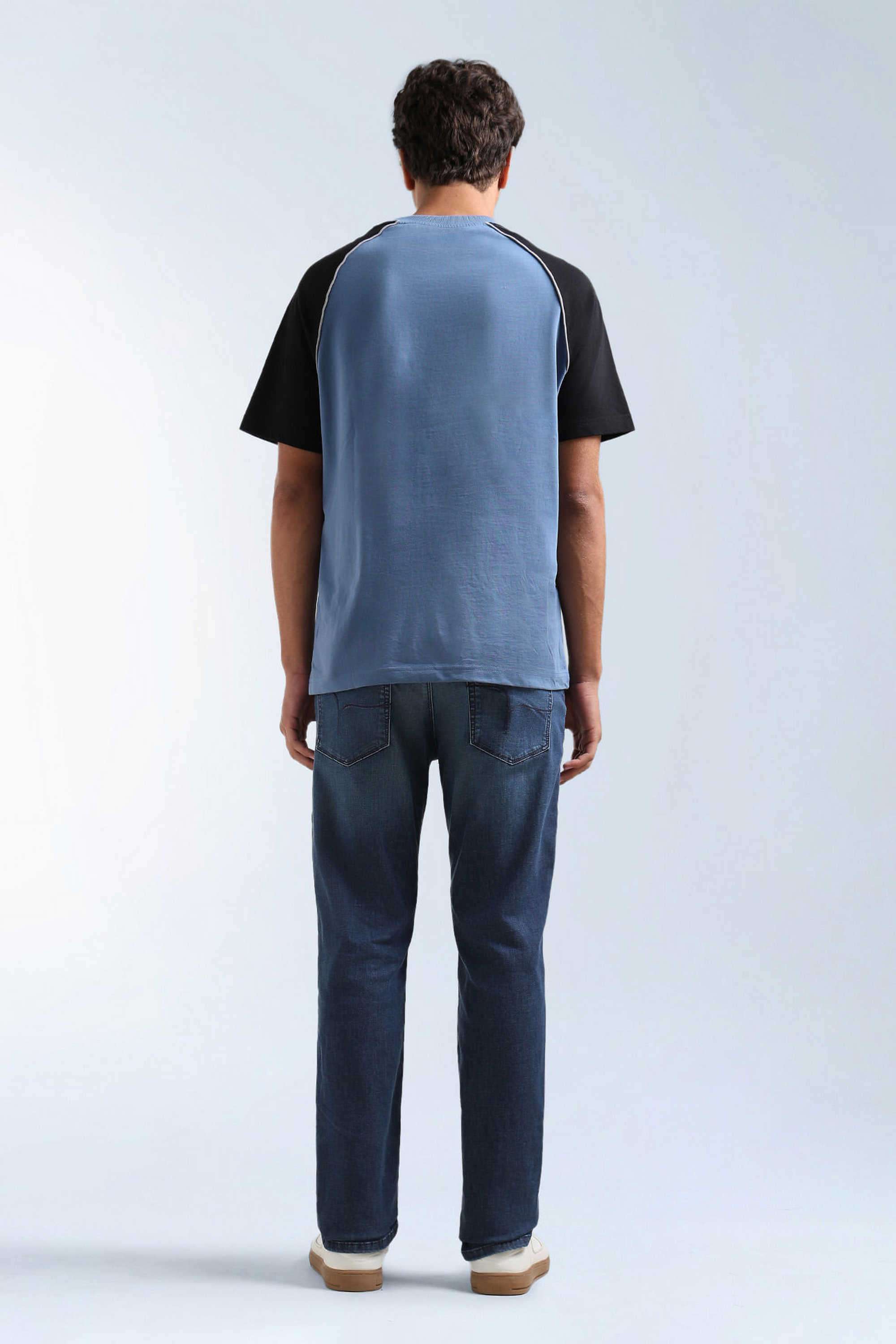 Solid-Cotton-Blend-Straight-Fit-Men-s-Jeans