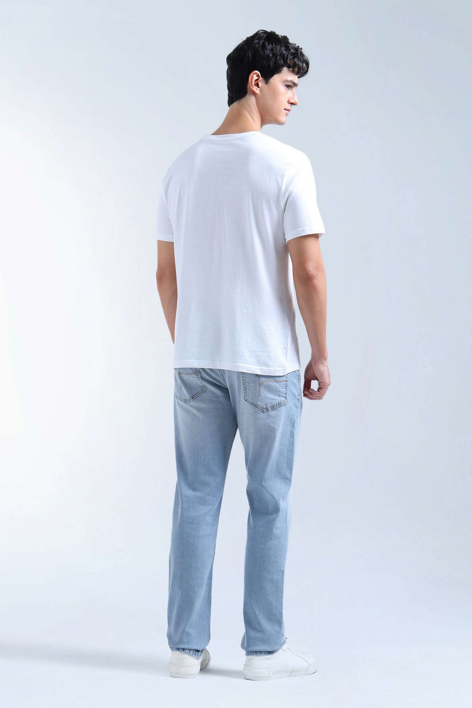 Solid-Cotton-Blend-Straight-Fit-Men-s-Jeans