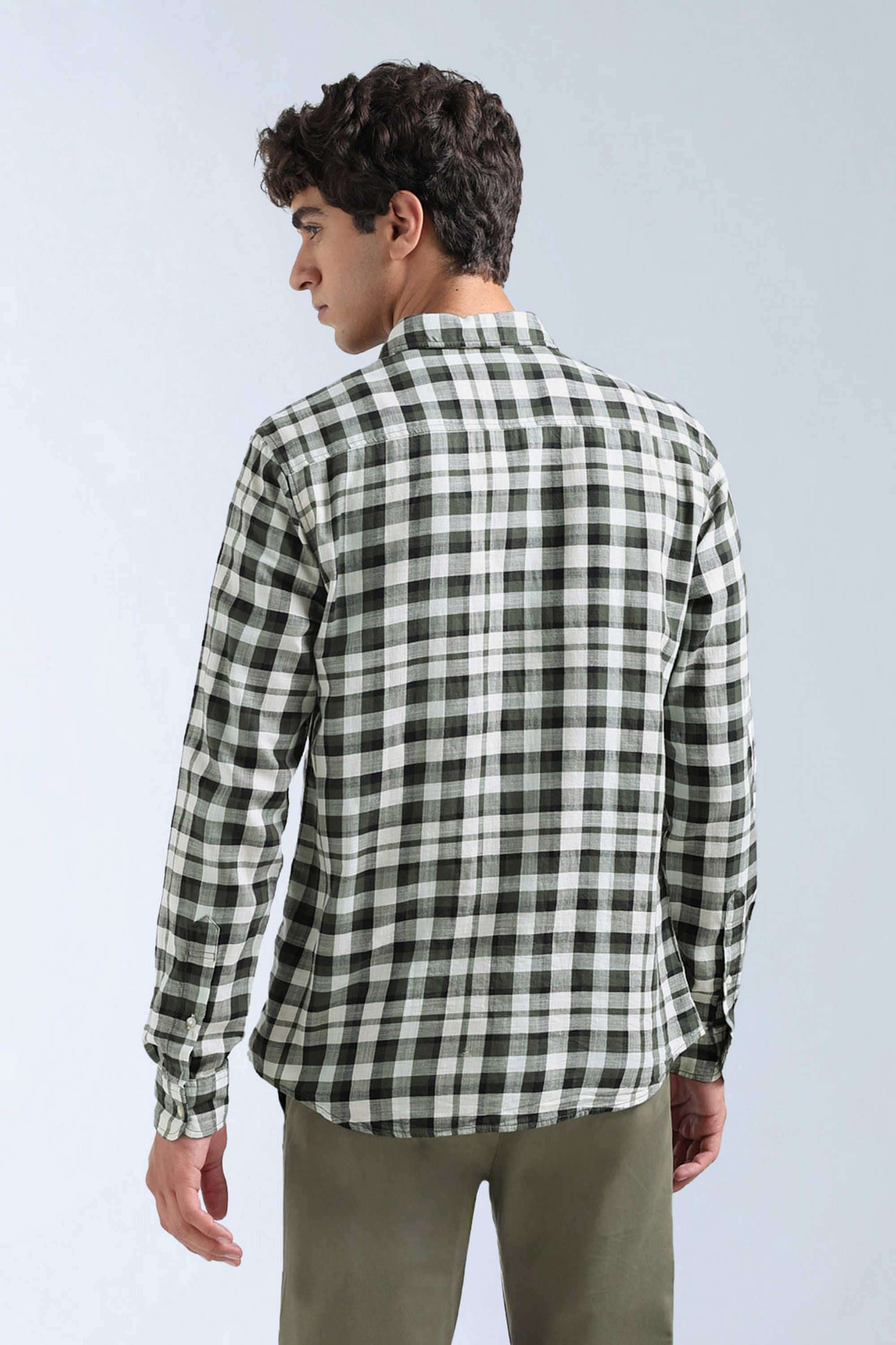 Checks-Cotton-Slim-Fit-Men-s-Casual-Shirt