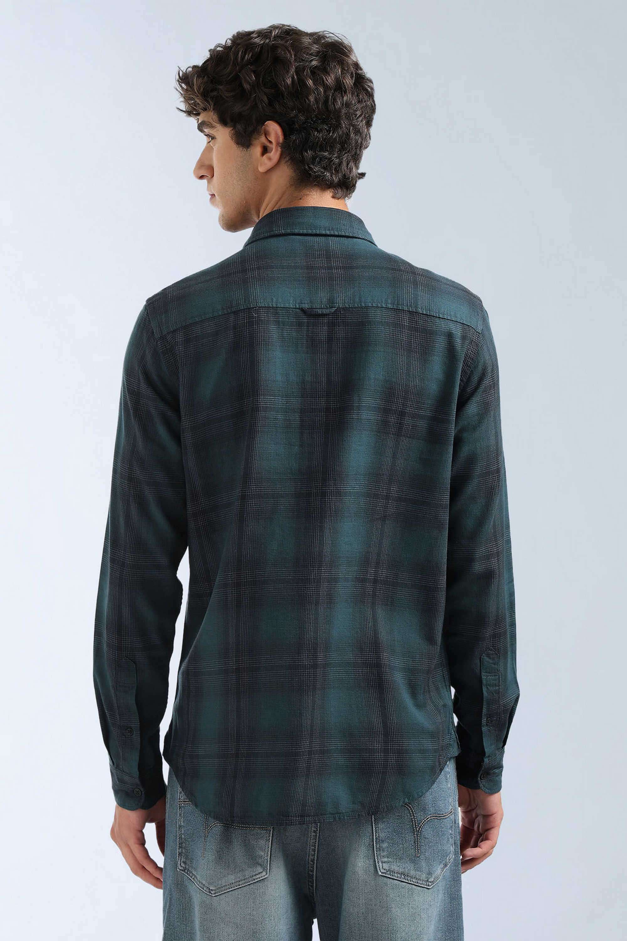 Checks-Cotton-Viscose-Slim-Fit-Men-s-Casual-Shirt