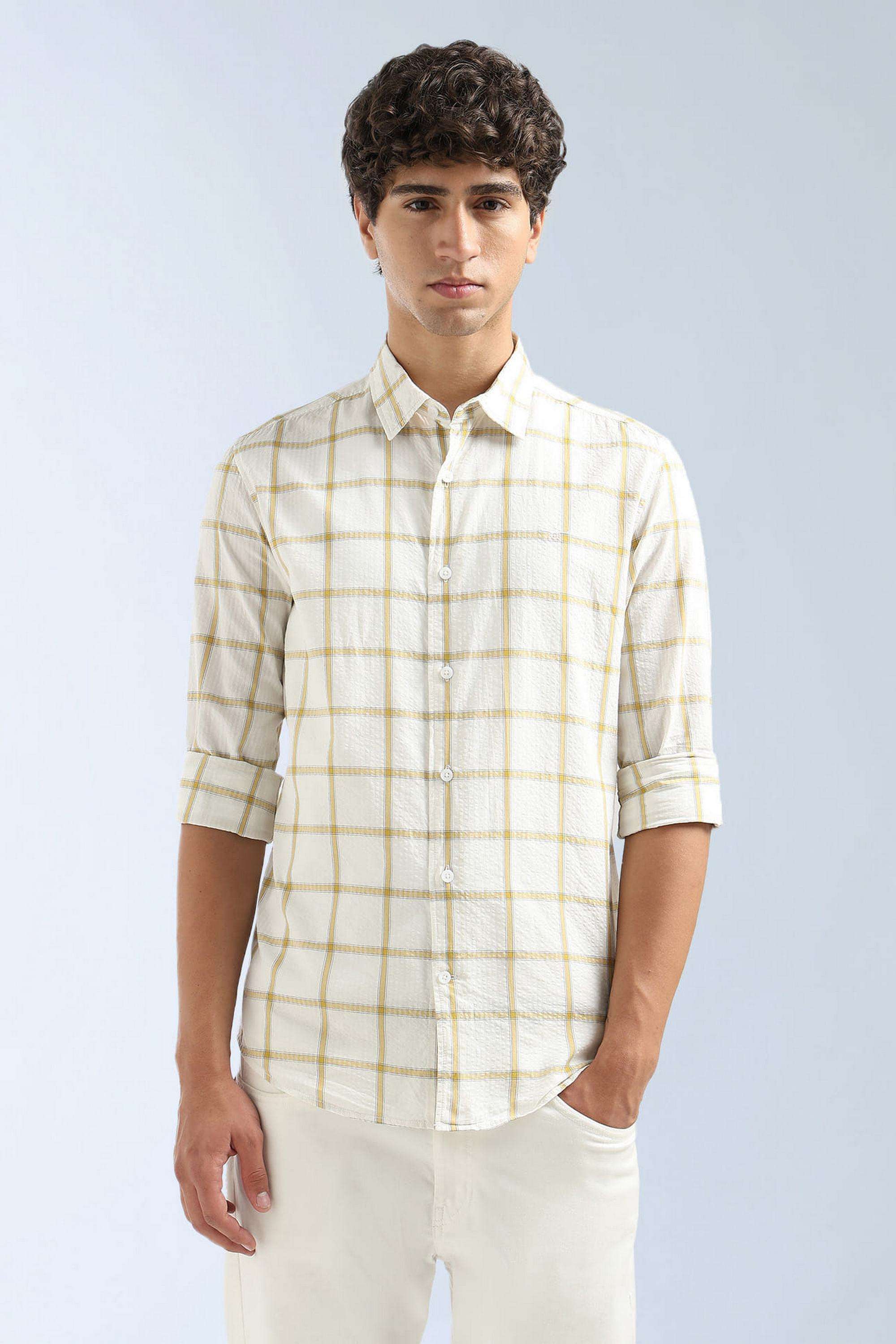 Checks-Cotton-Slim-Fit-Men-s-Shirt
