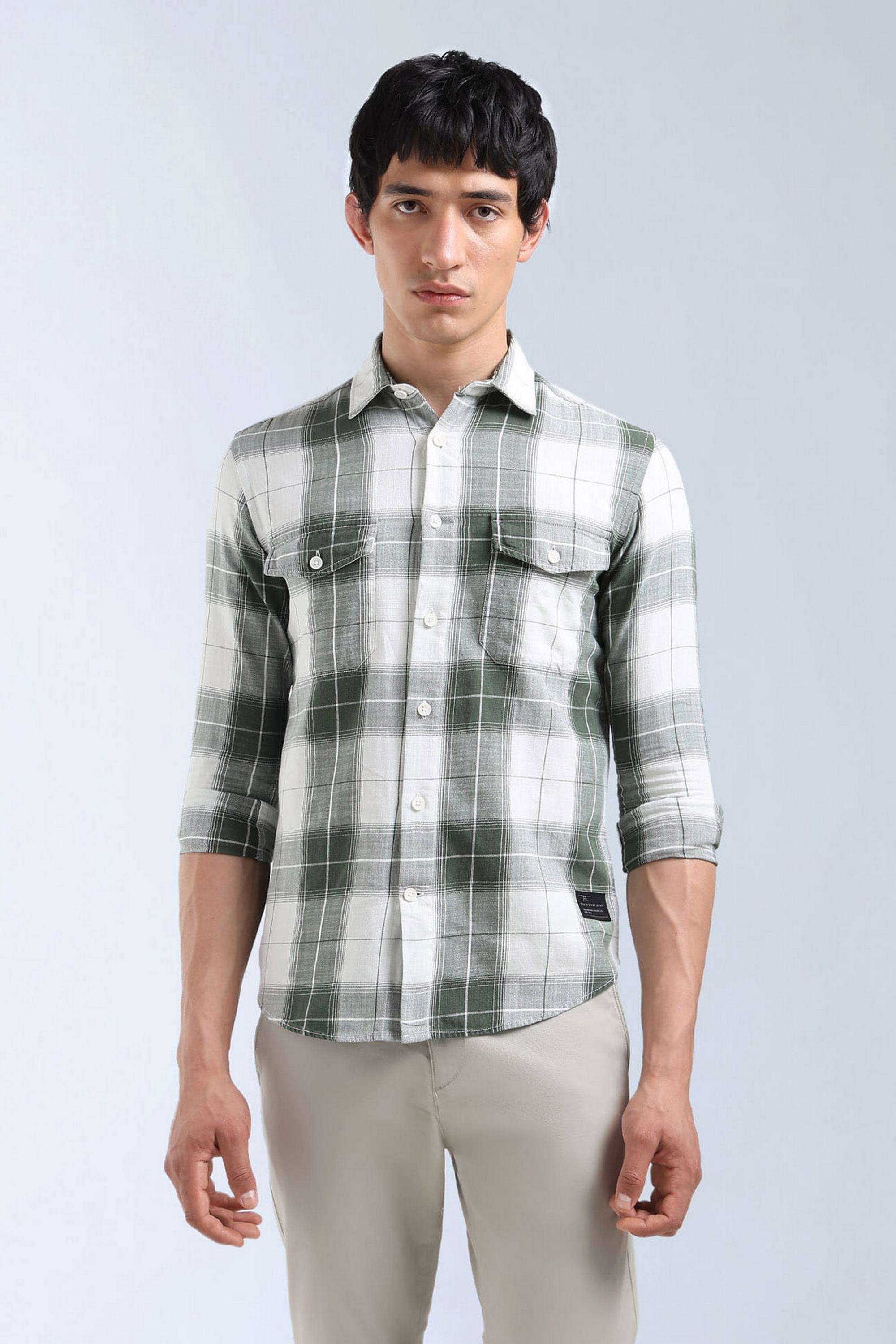 Checks-Cotton-Slim-Fit-Men-s-Shirt