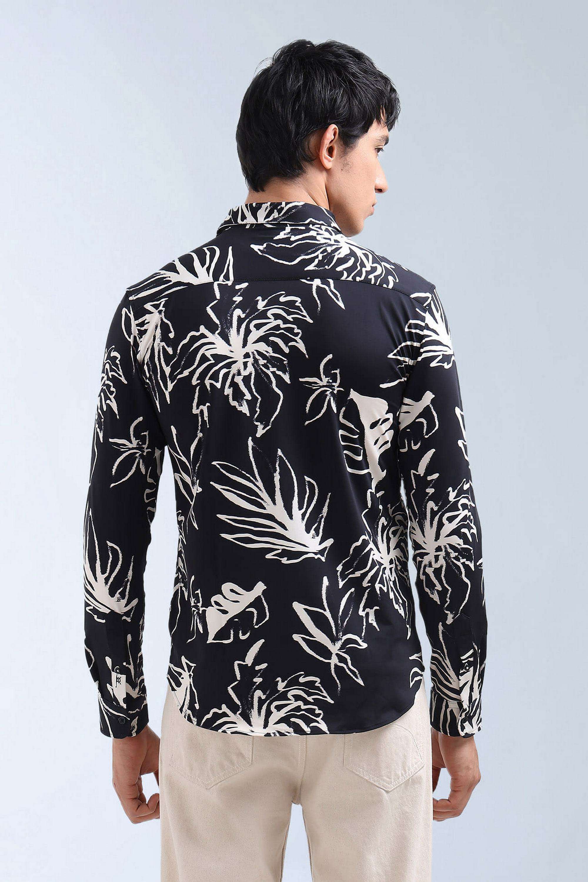 Printed-Nylon-Slim-Fit-Men-s-Shirt