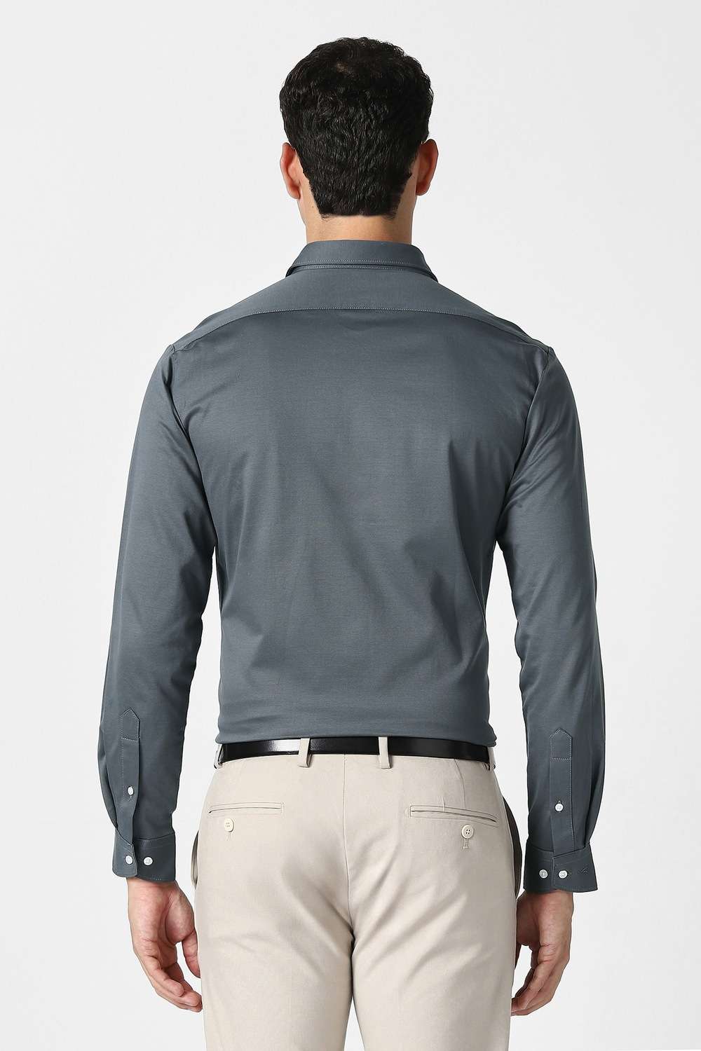 Solid-Cotton-Slim-Fit-Men-s-Shirt