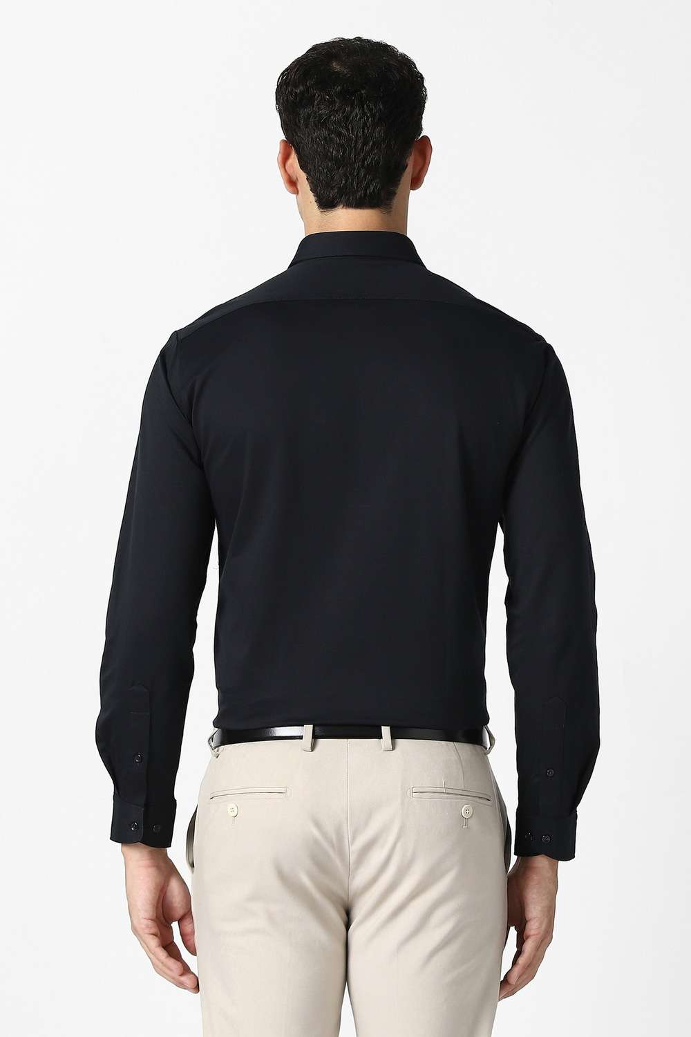 Solid-Cotton-Slim-Fit-Men-s-Shirt