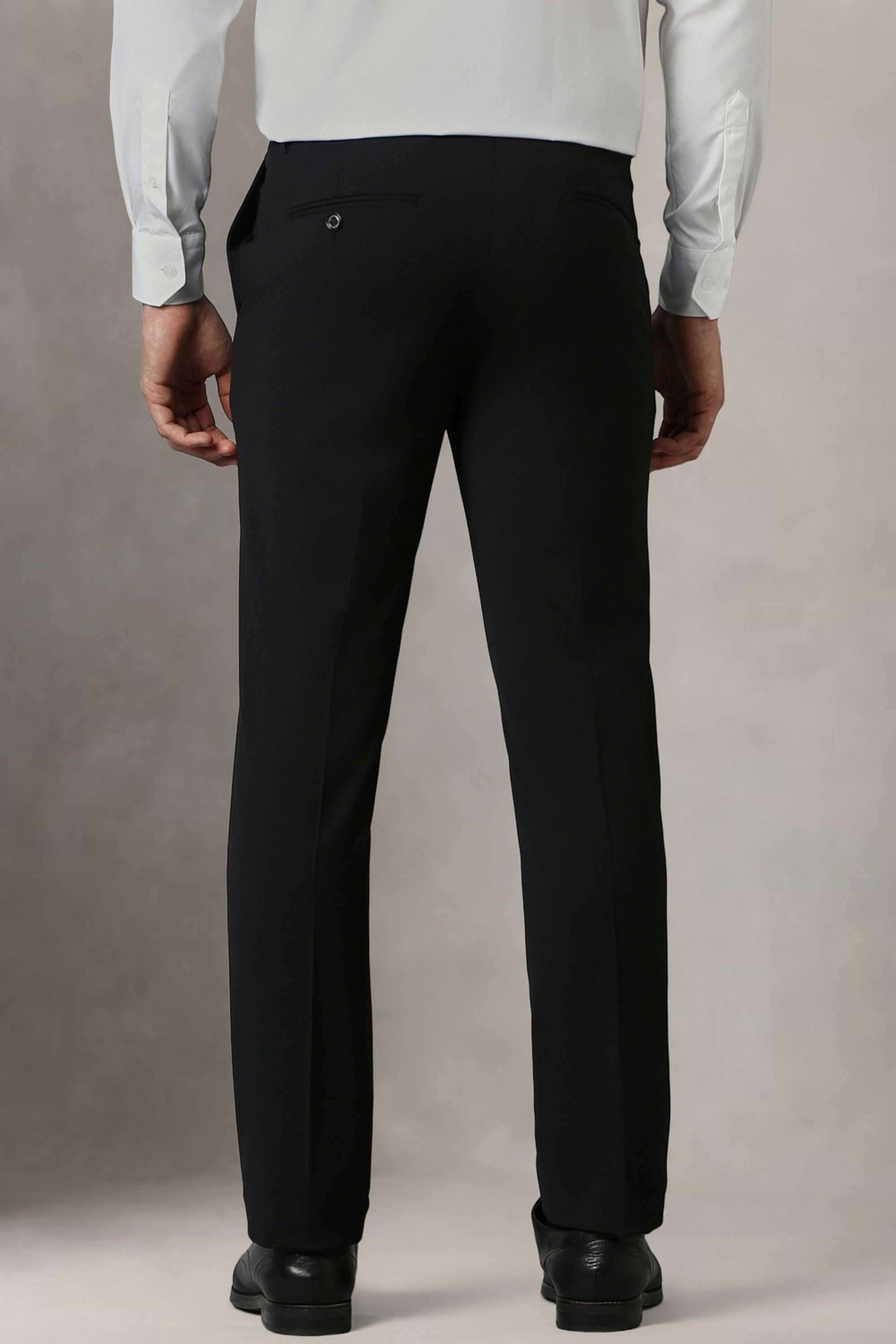 Solid-Blended-Fabric-Slim-Fit-Men-Formal-Wear-Trouser