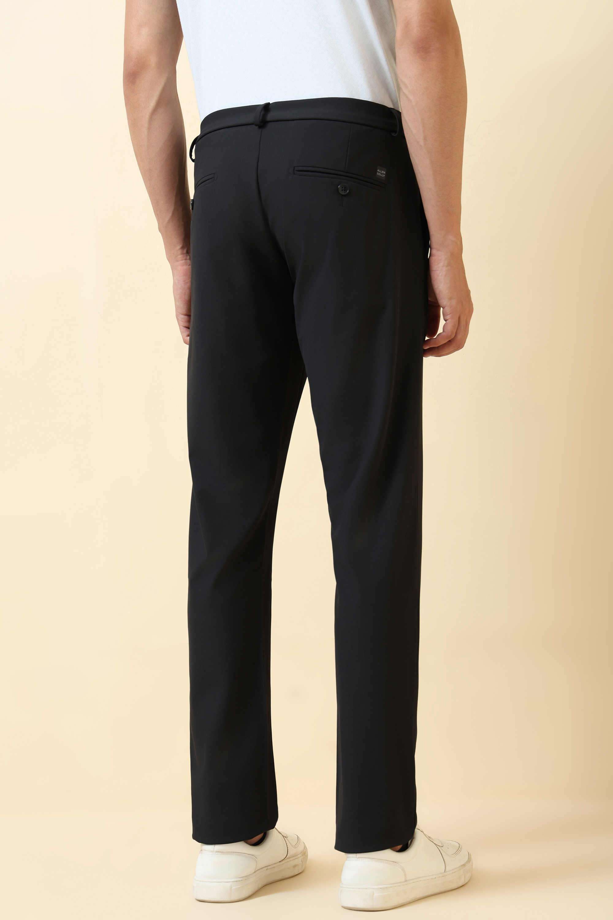 Solid-Polyester-Super-Slim-Fit-Men-Formal-Wear-Trouser