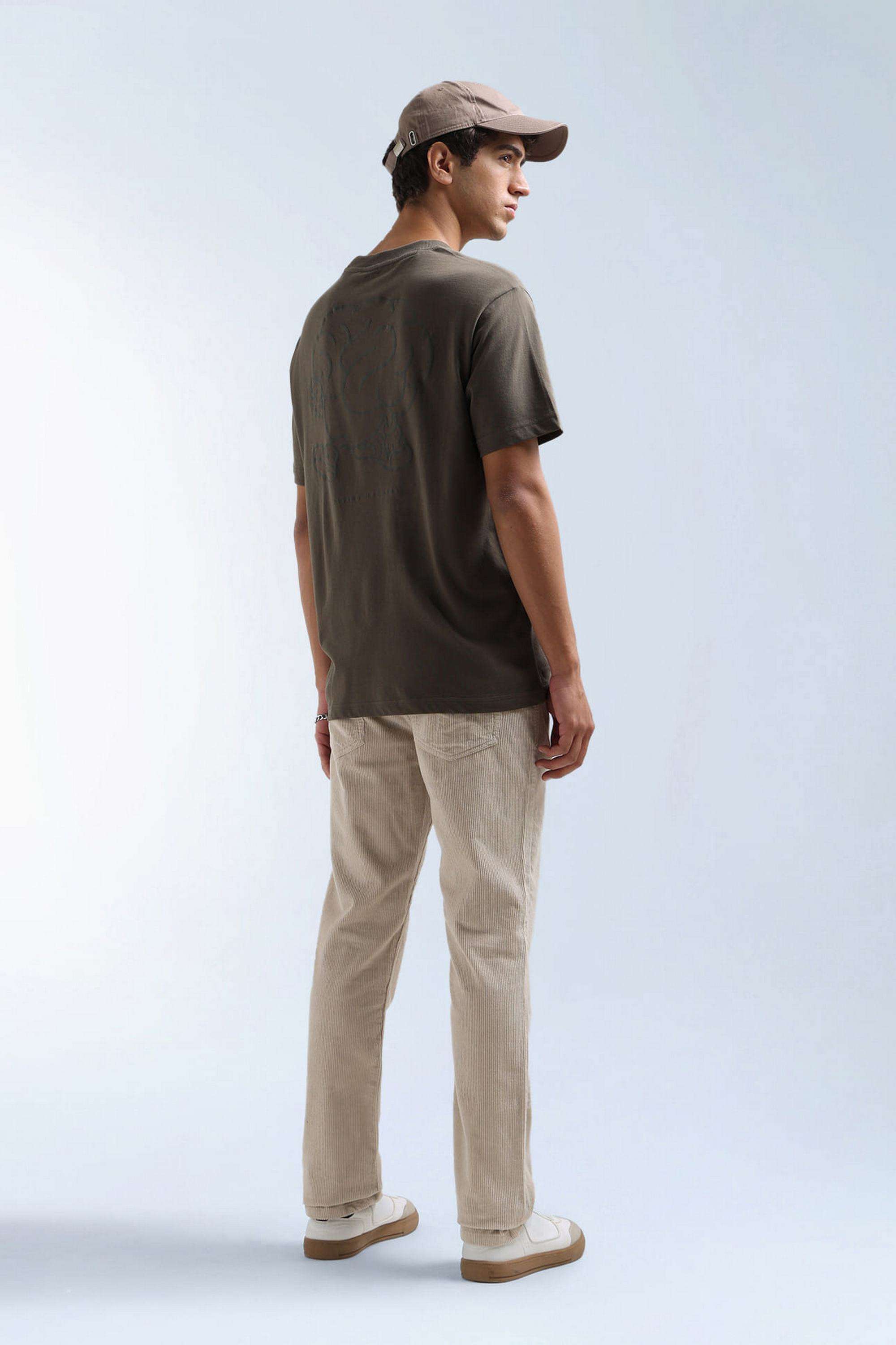 Solid-Cotton-Stretch-Straight-Fit-Men-s-Trousers