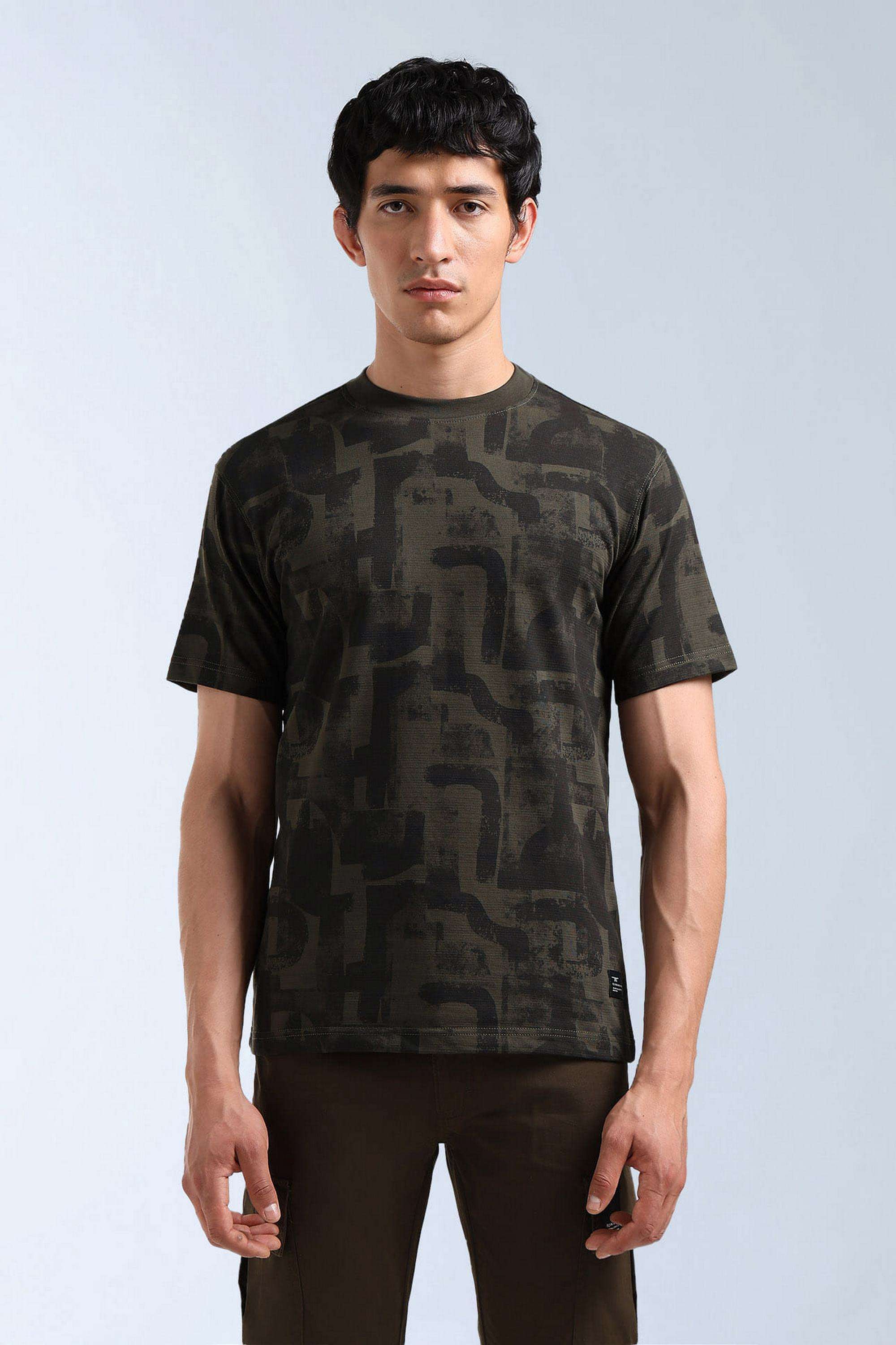 Printed-Cotton-Viscose-Round-Neck-Men-s-T-Shirt