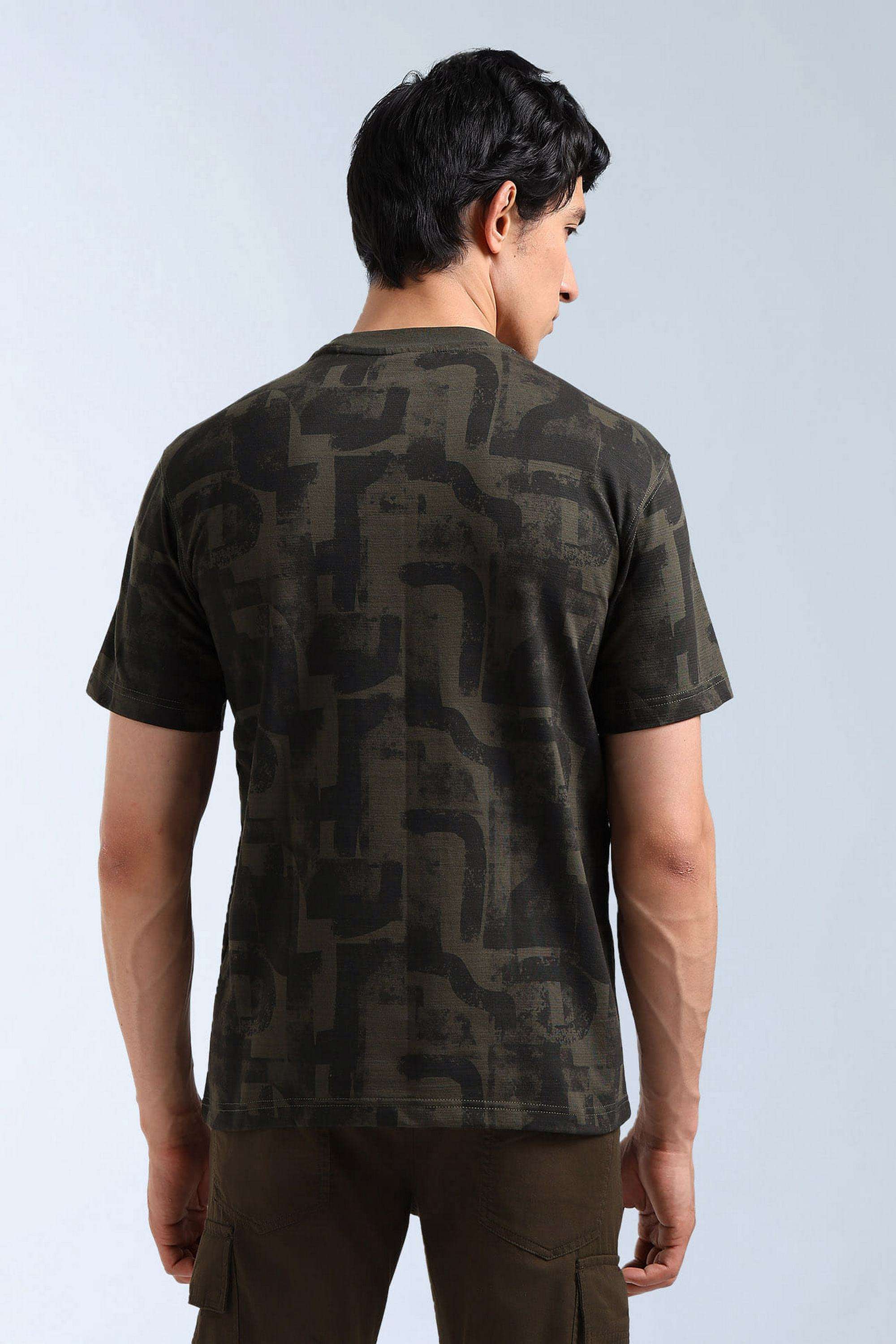 Printed-Cotton-Viscose-Round-Neck-Men-s-T-Shirt