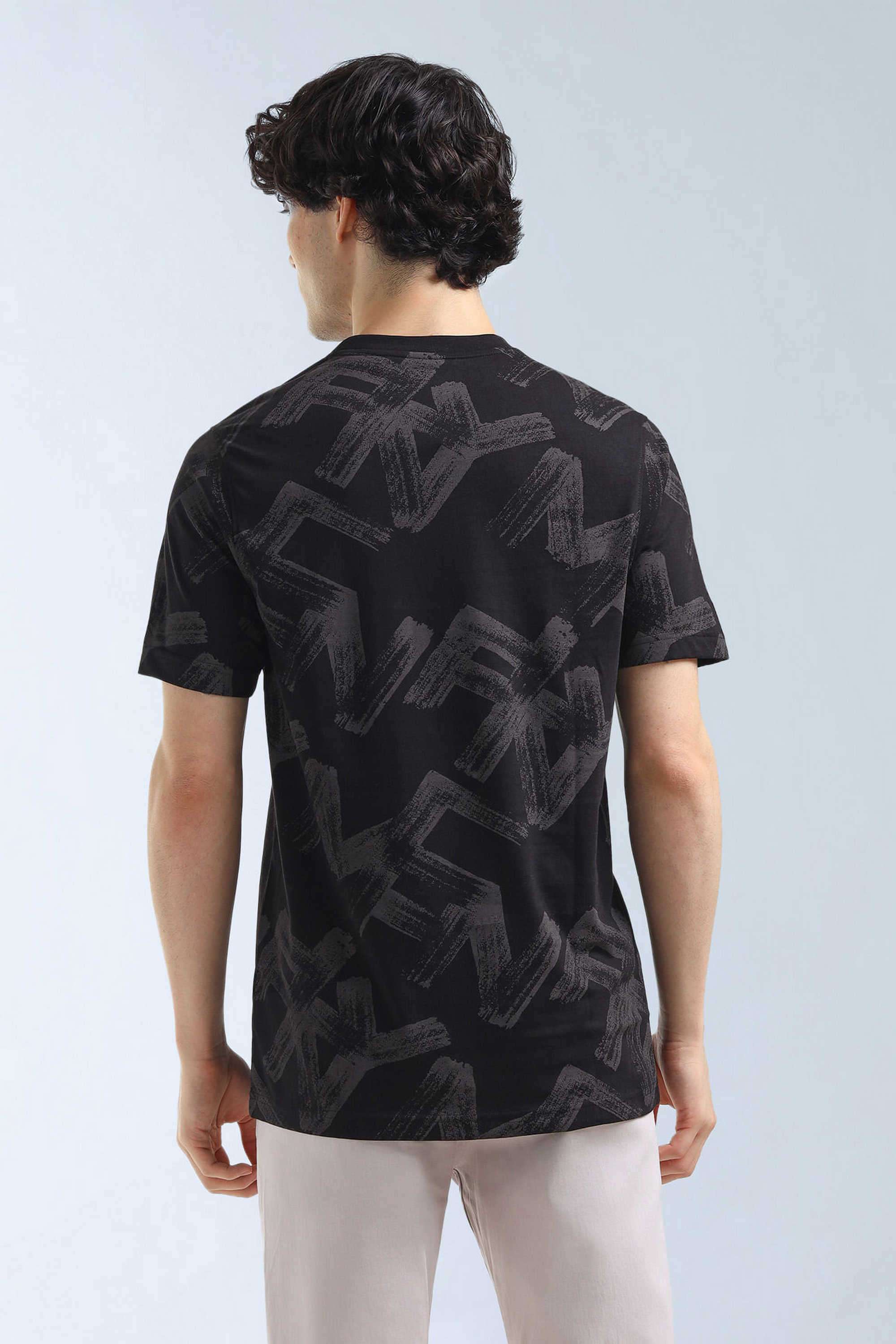 Printed-Polyester-Blend-Round-Neck-Men-s-T-Shirt