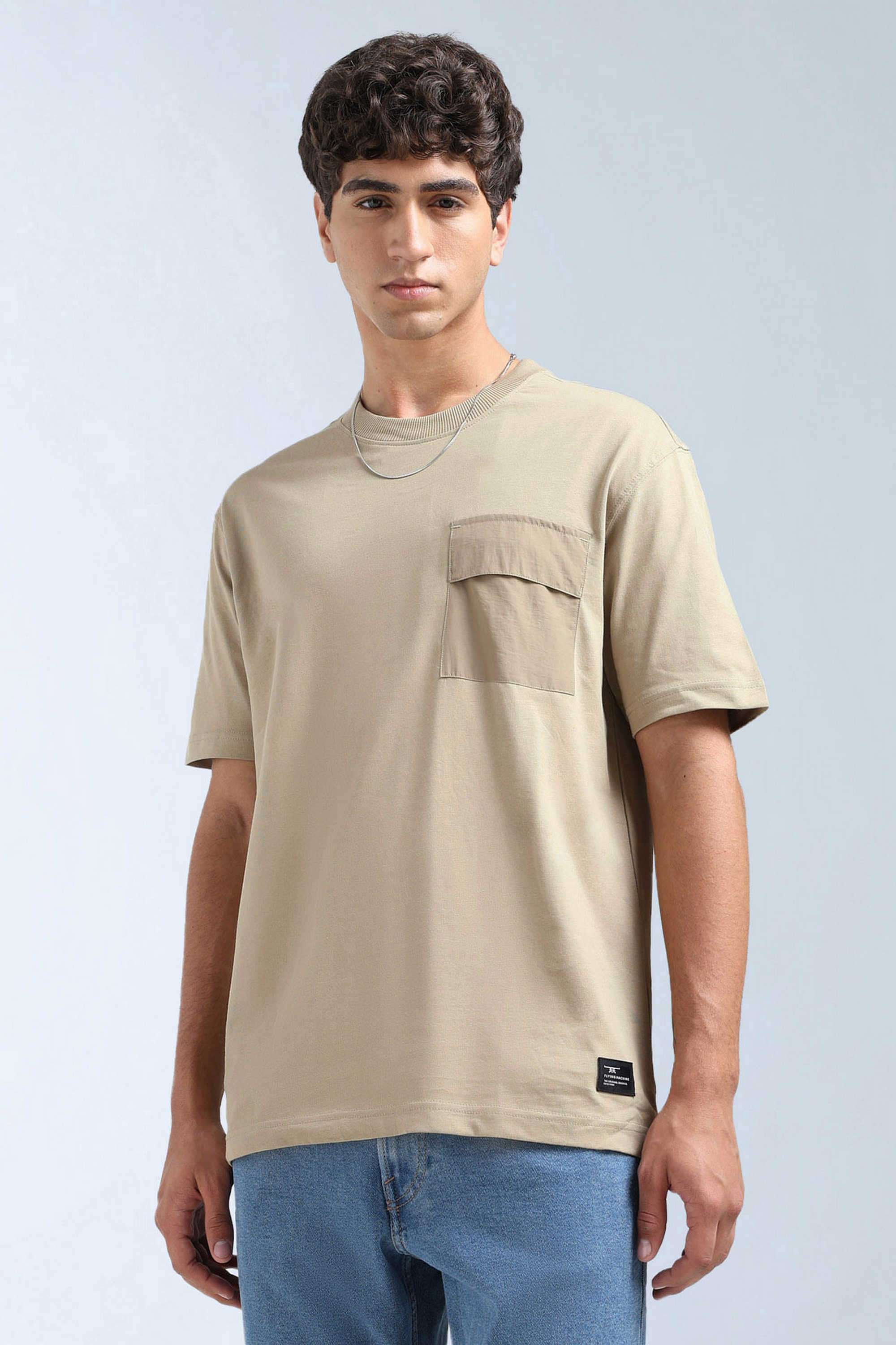 Solid-Cotton-Round-Neck-Men-s-T-Shirt