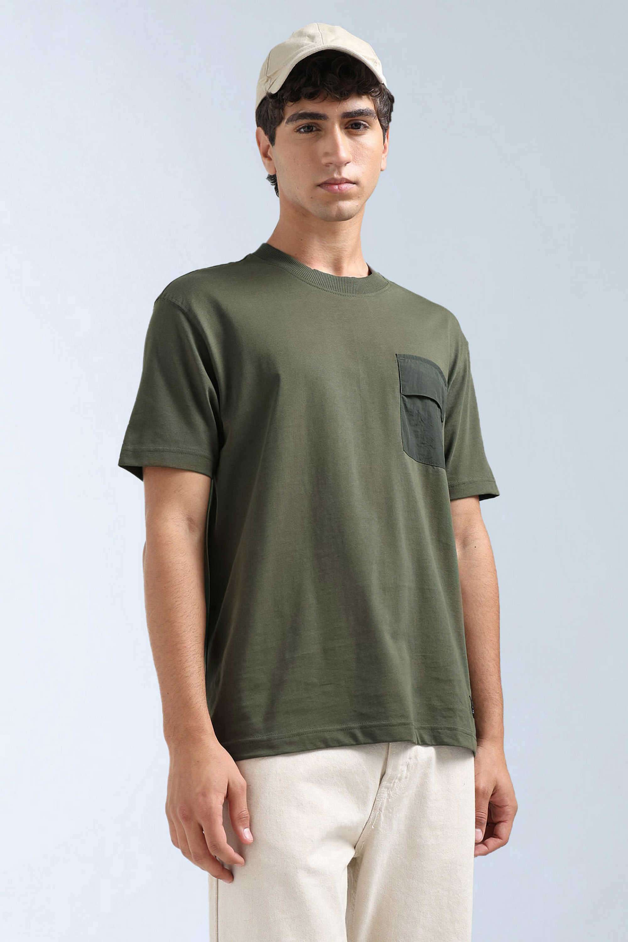 Solid-Cotton-Round-Neck-Men-s-T-Shirt