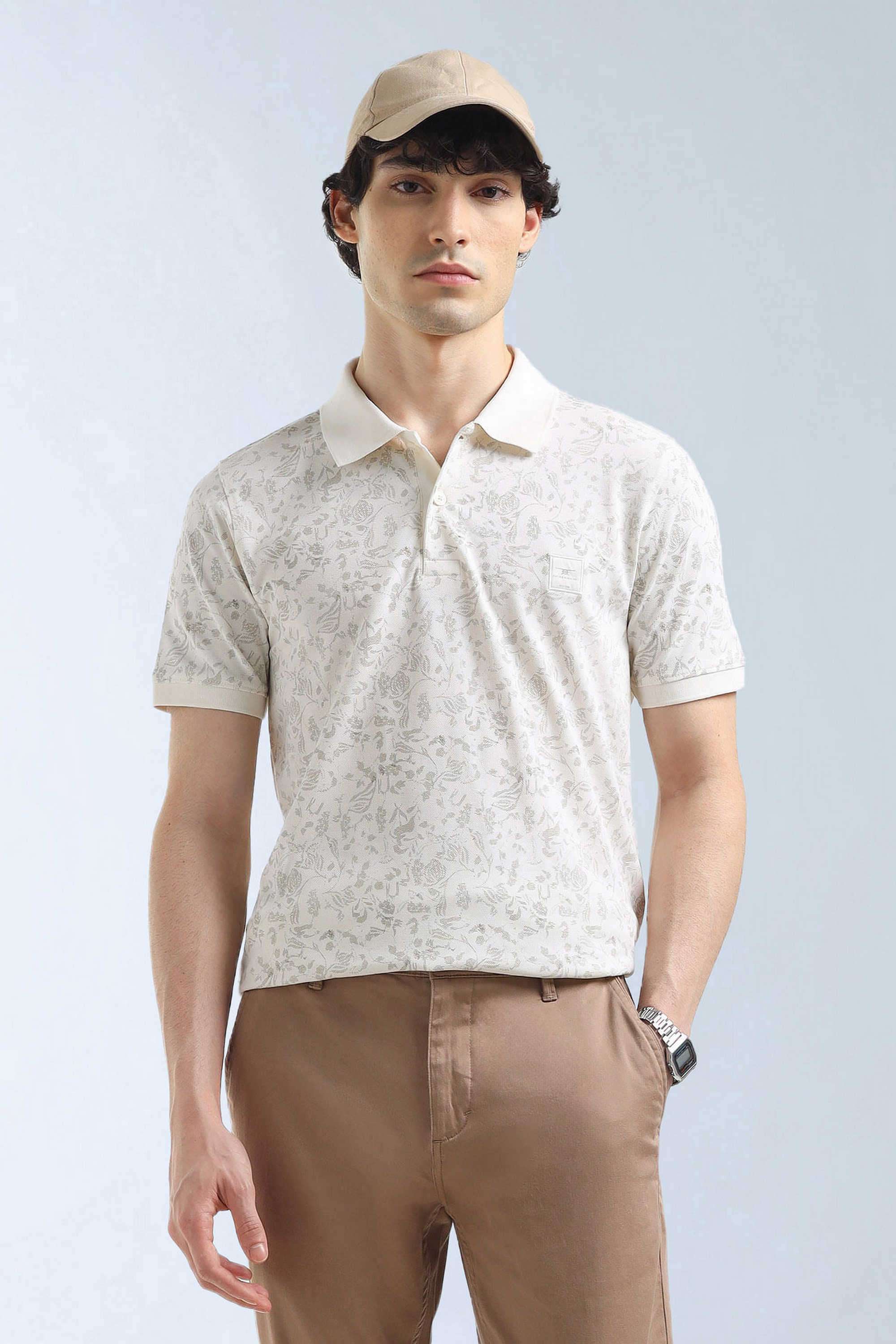 Printed-Cotton-Blend-Polo-Men-s-T-Shirt