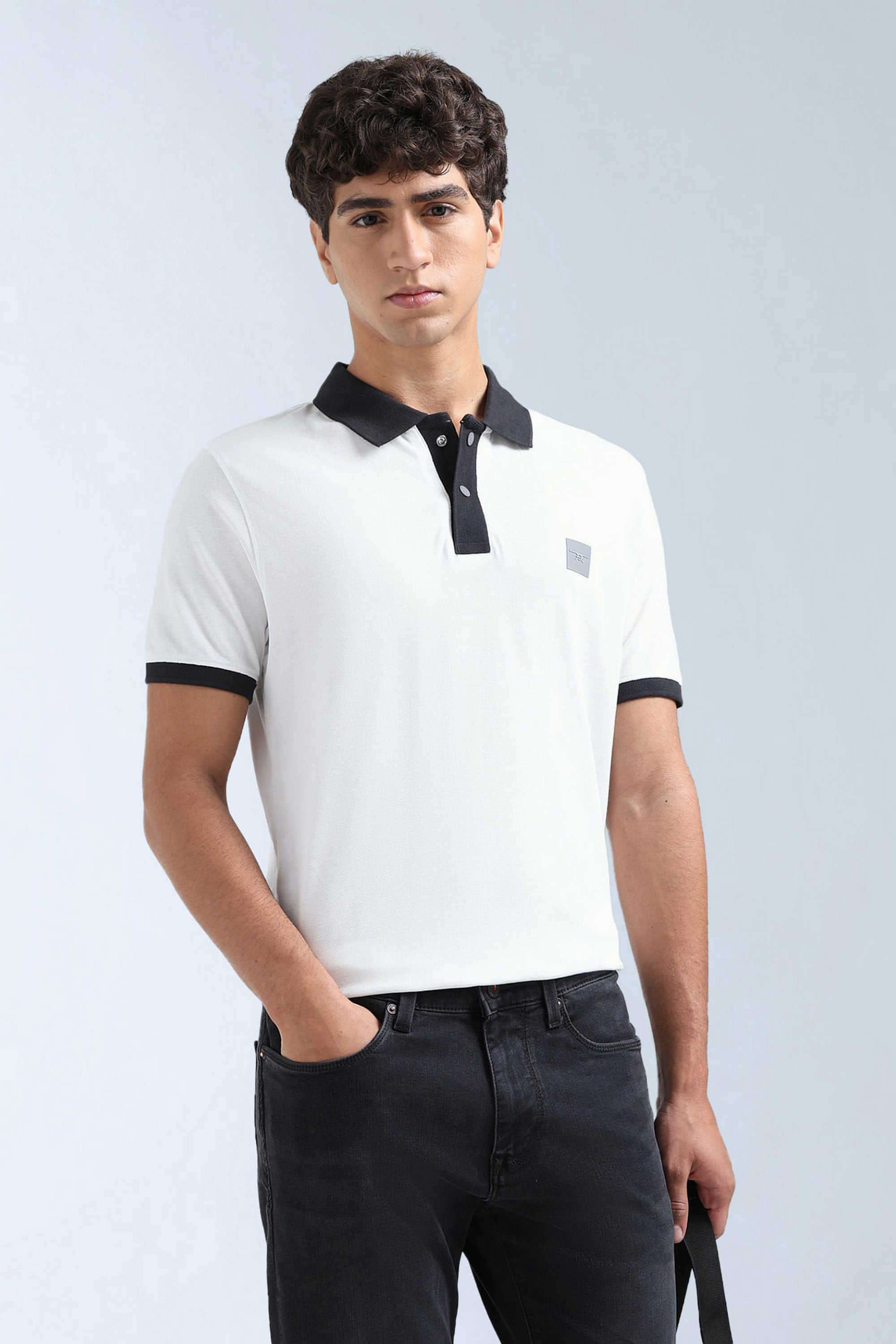 Solid-Cotton-Polo-Men-s-T-Shirt