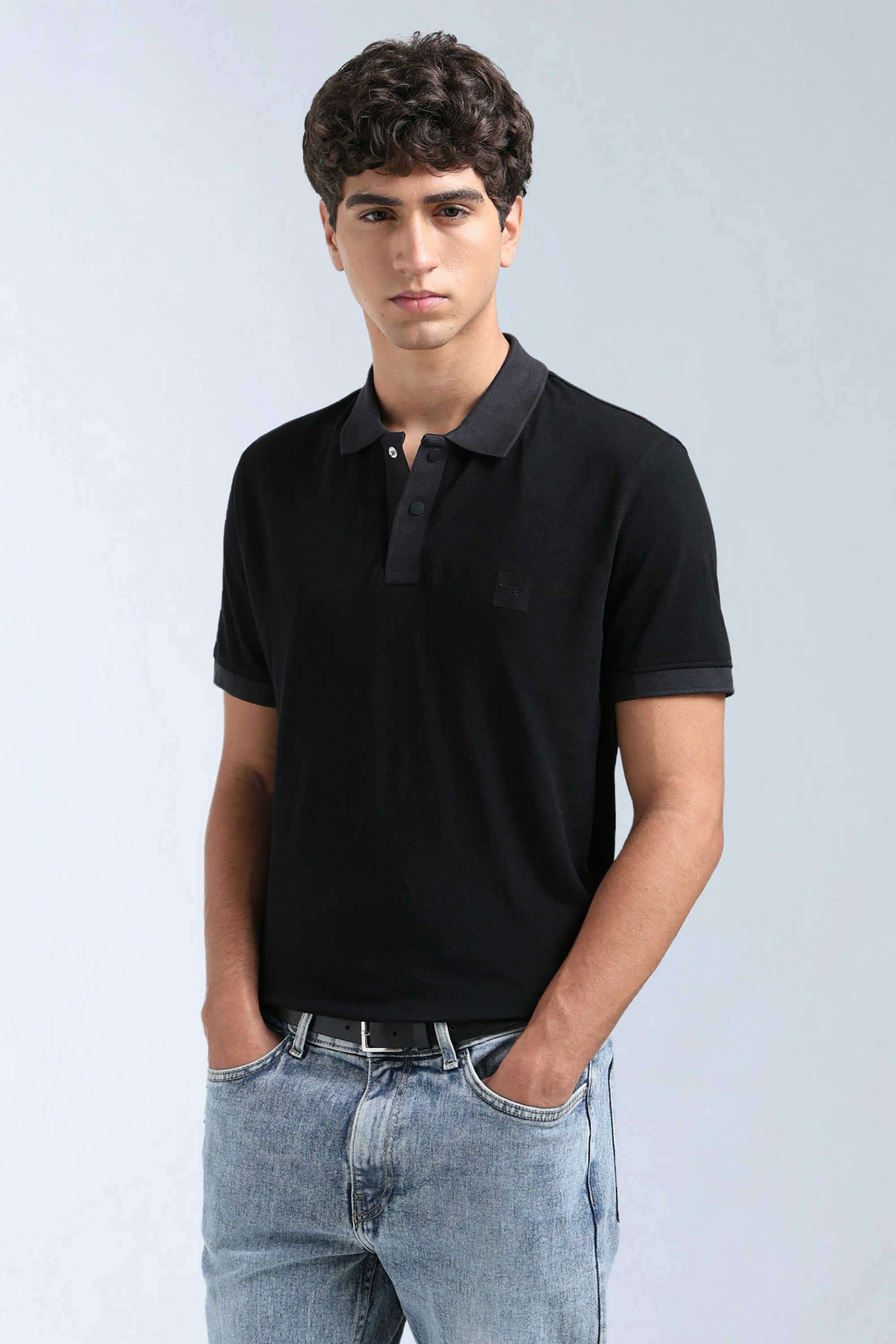Solid-Cotton-Polo-Men-s-T-Shirt