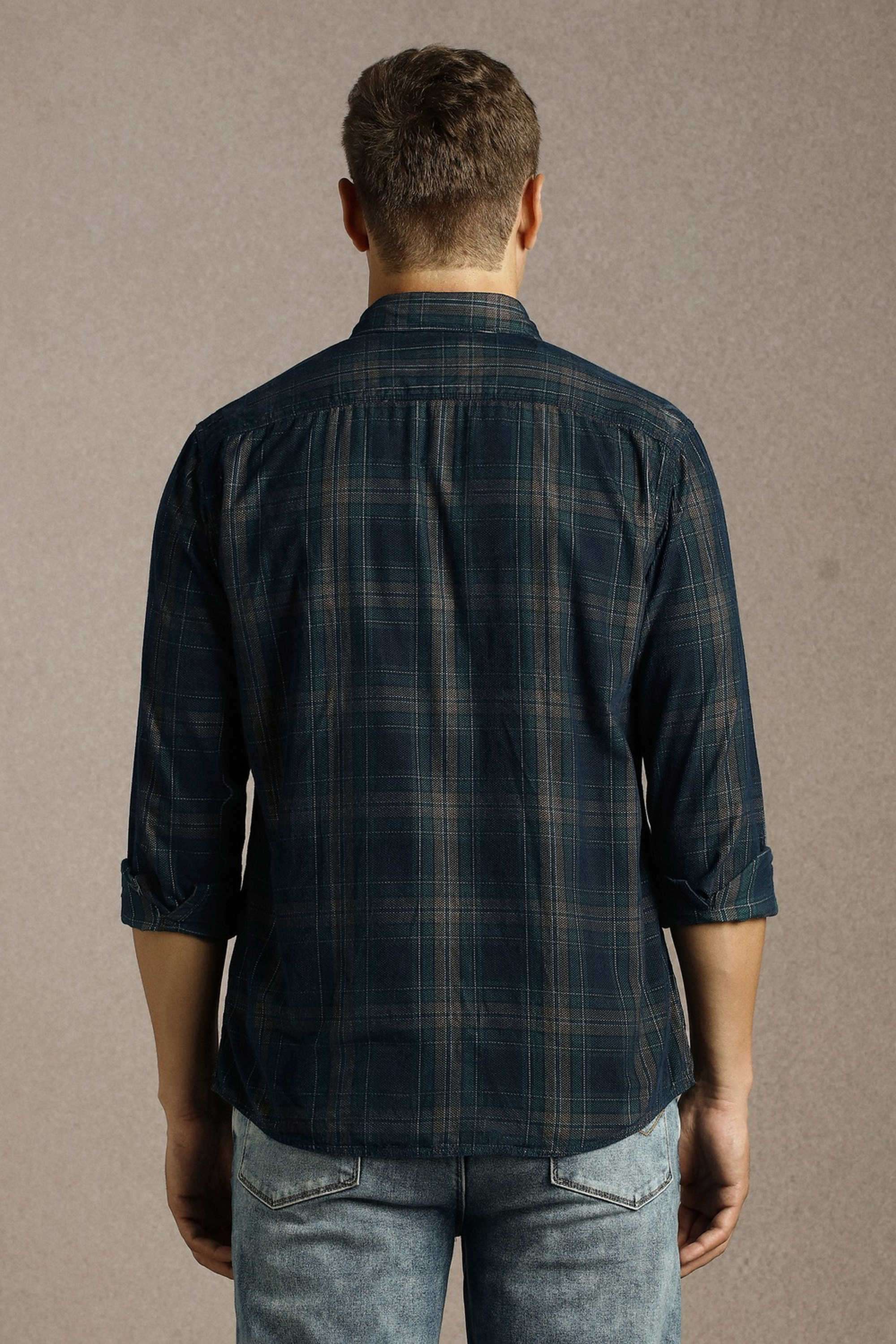 Solid-Cotton-Slim-Fit-Men-Casual-Wear-Shirt