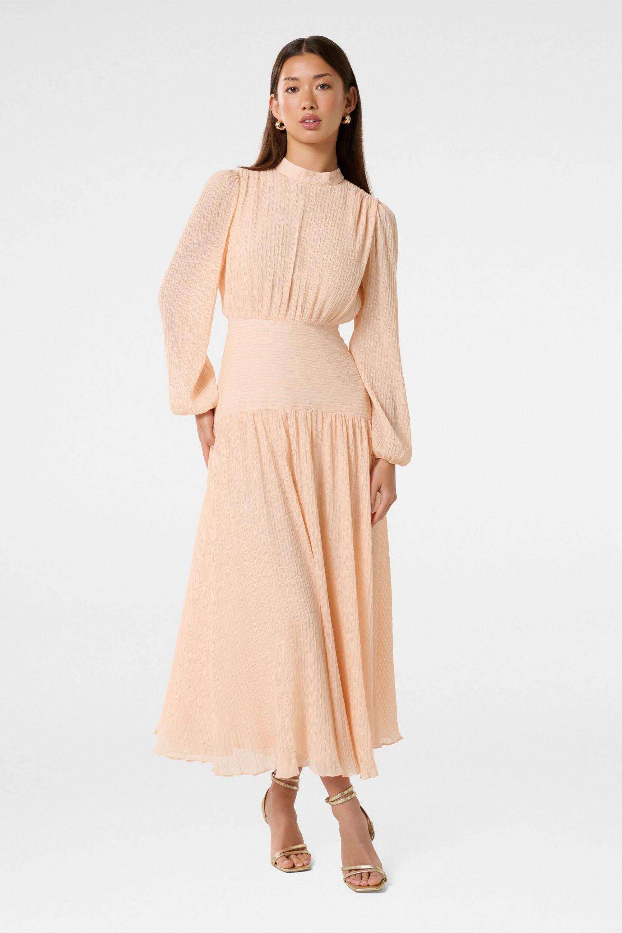 Solid-Blended-Fabric-Women-s-Dress