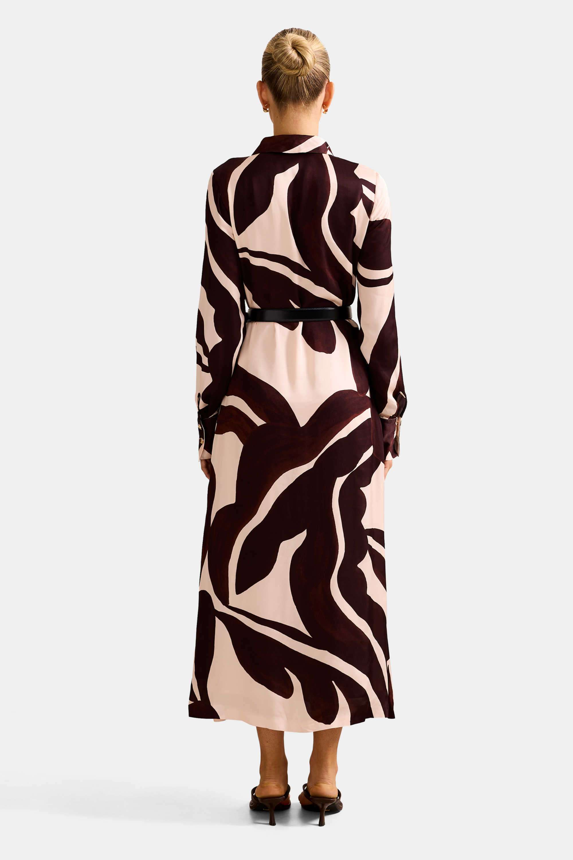 Abstract-Viscose-Collared-Women-s-Dress