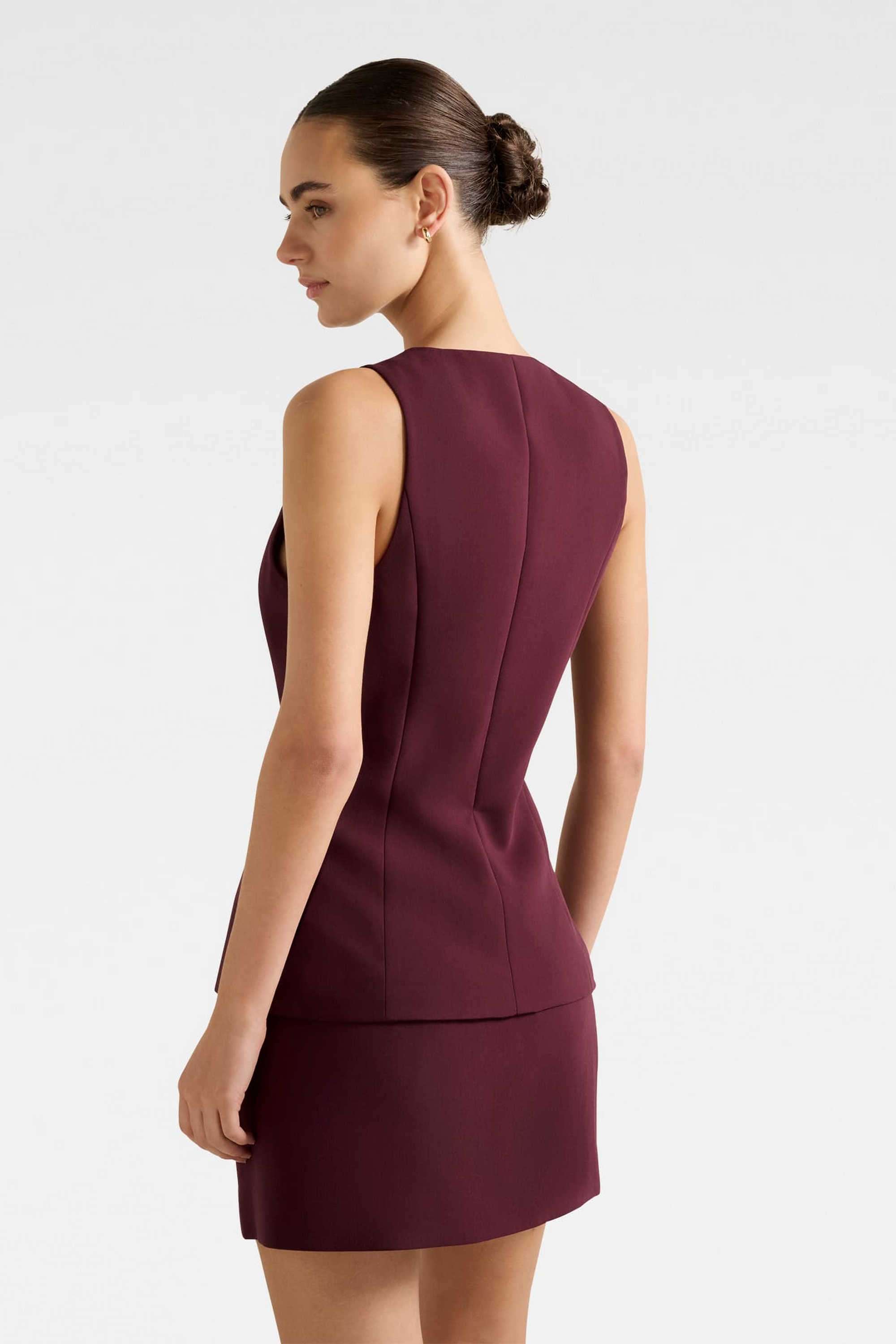 Solid-Polyester-Regular-Fit-Women-s-Waistcoat