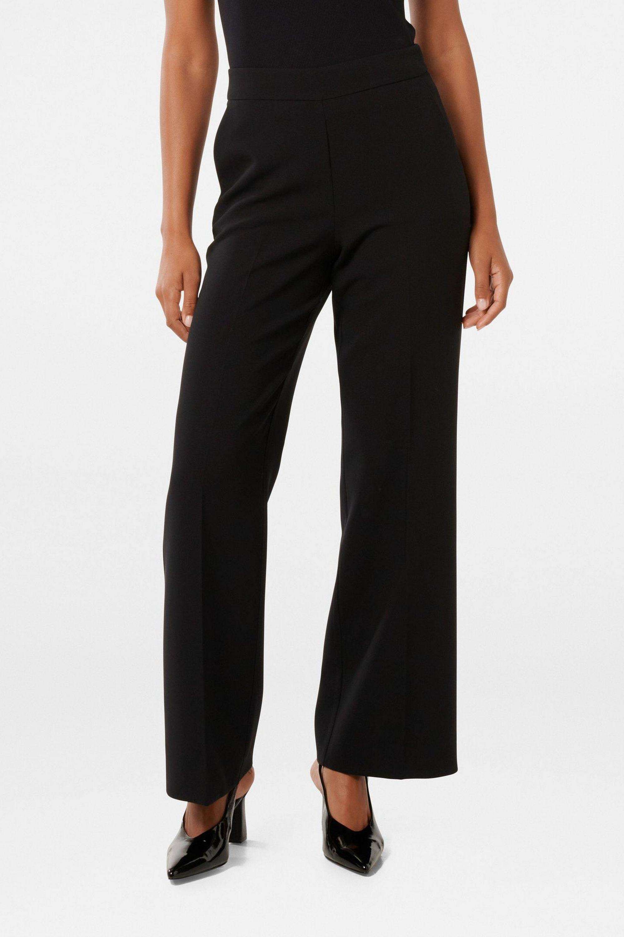 Solid-Regular-Fit-Blended-Fabric-Women-s-Casual-Wear-Pants