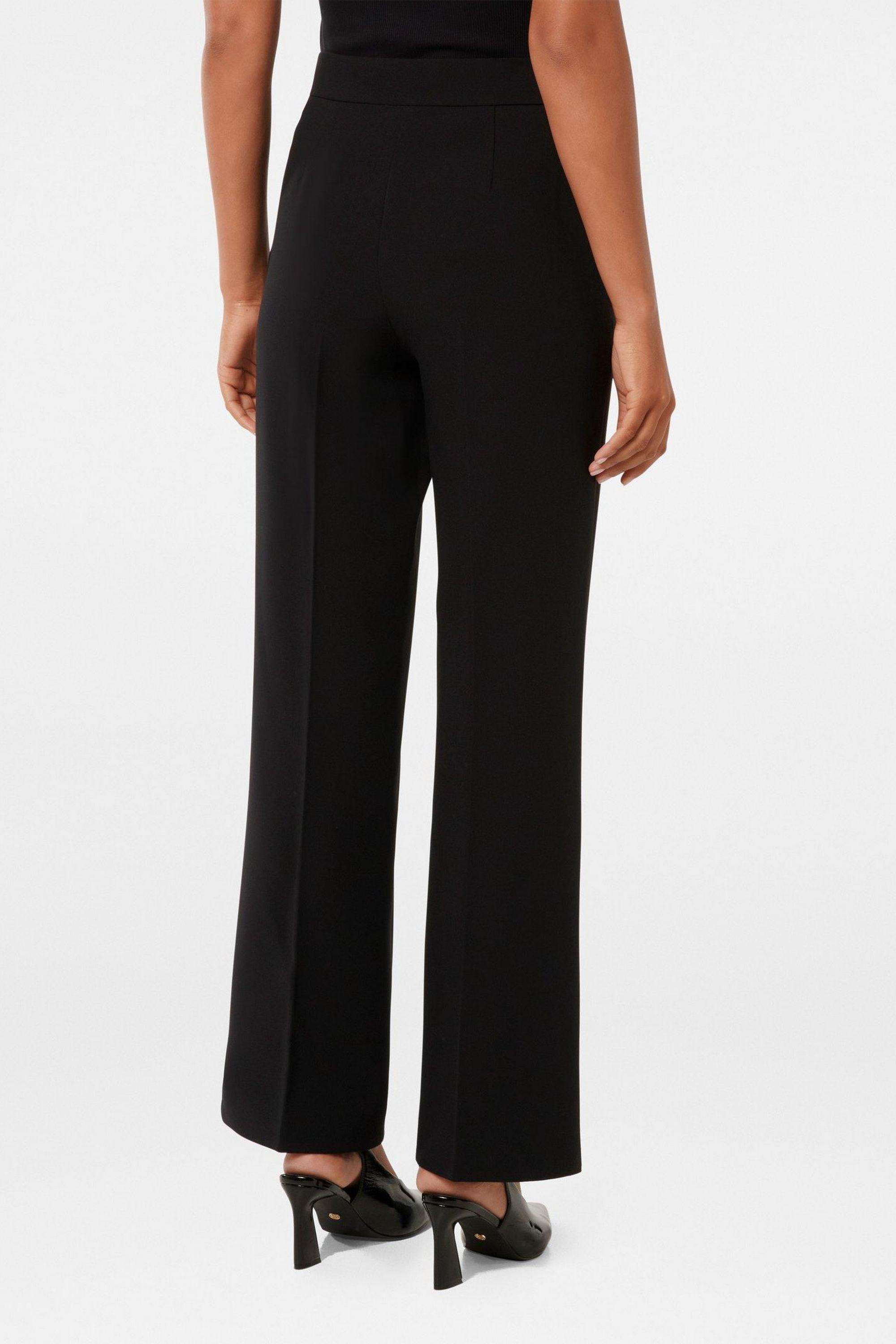 Solid-Regular-Fit-Blended-Fabric-Women-s-Casual-Wear-Pants