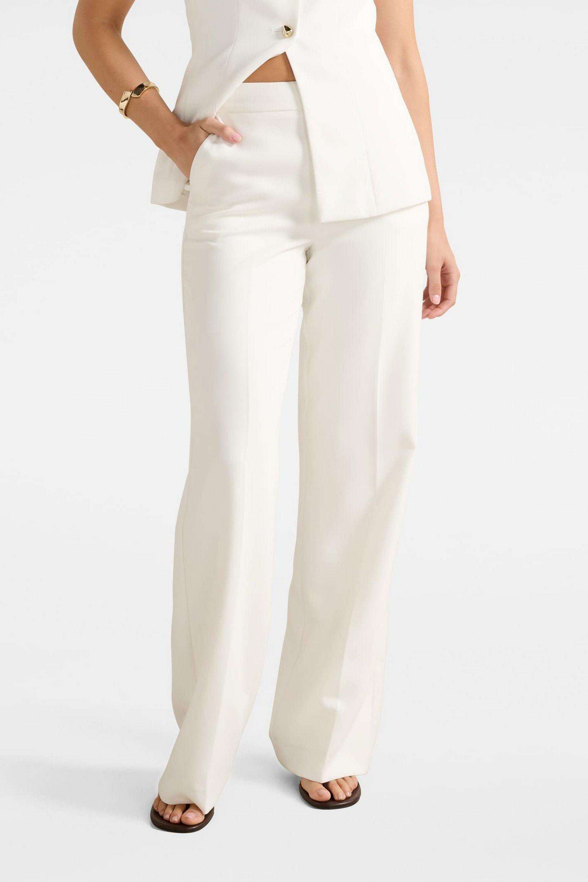 Solid-Regular-Fit-Blended-Fabric-Women-s-Casual-Wear-Pants