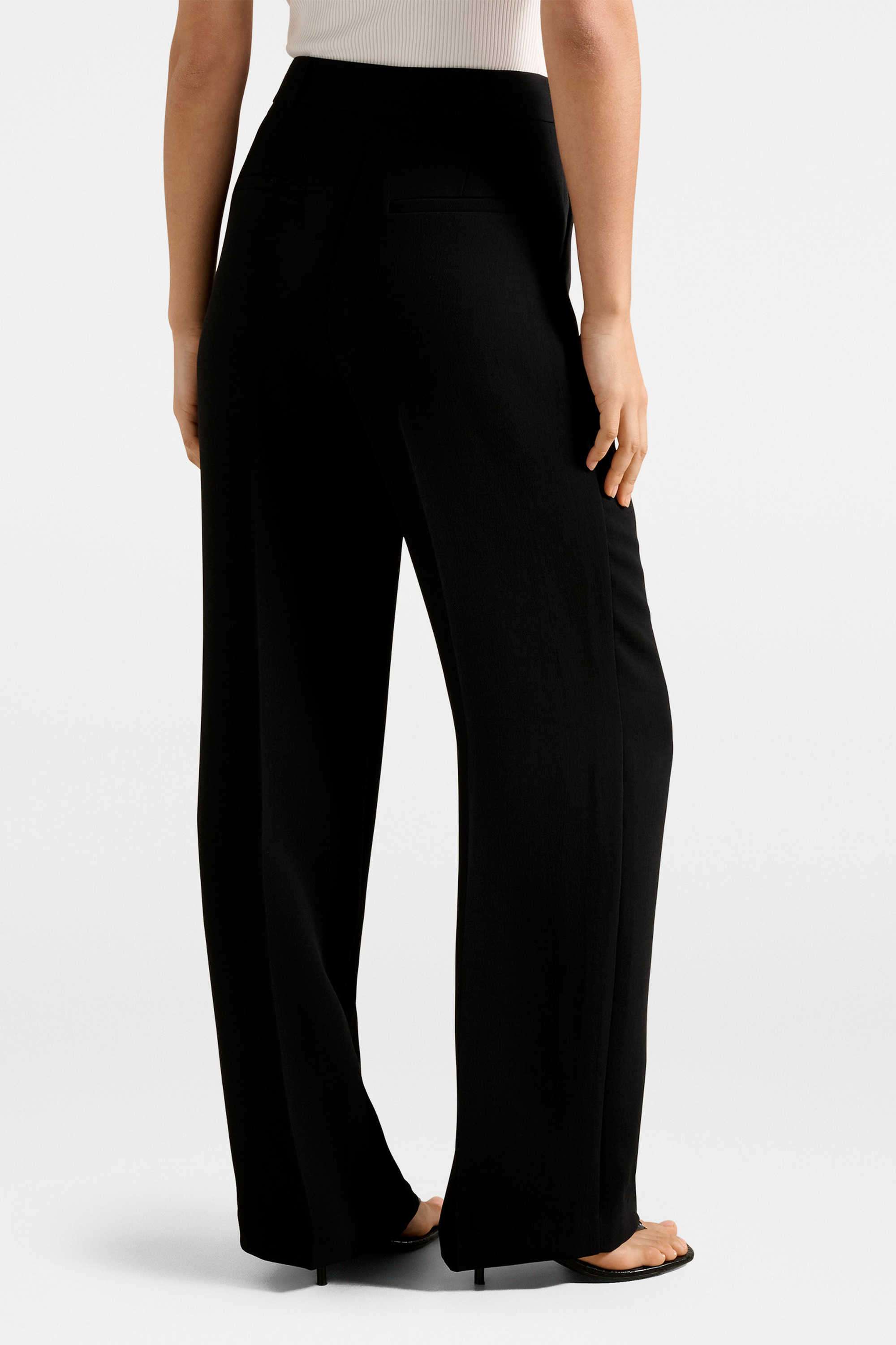 Solid-Regular-Fit-Polyester-Women-s-Formal-Wear-Pants