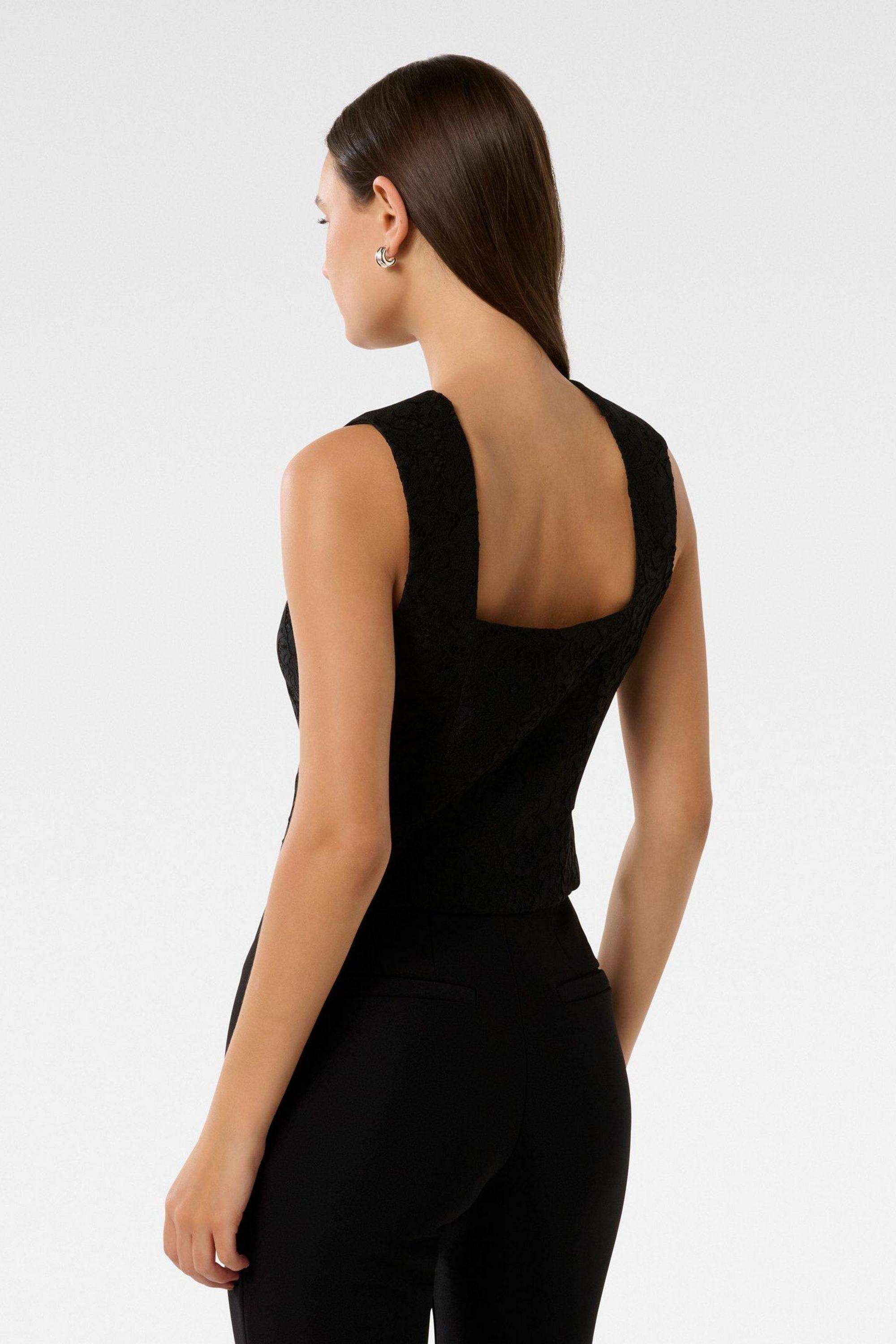 Solid-Blended-Fabric-Women-s-Top